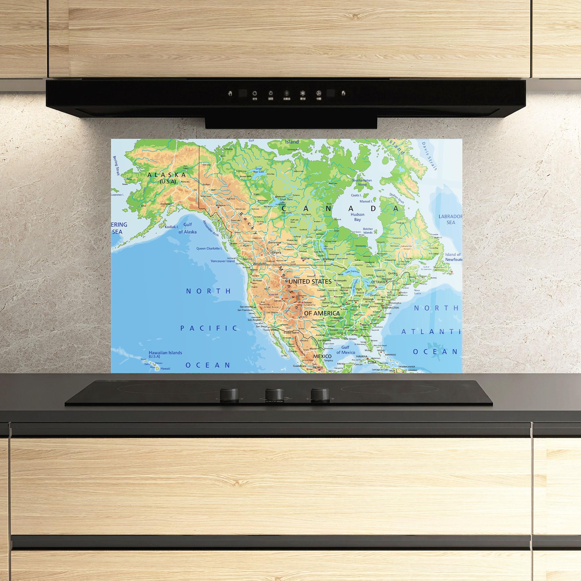 Küchenrückwand Glas Canada mockup 3