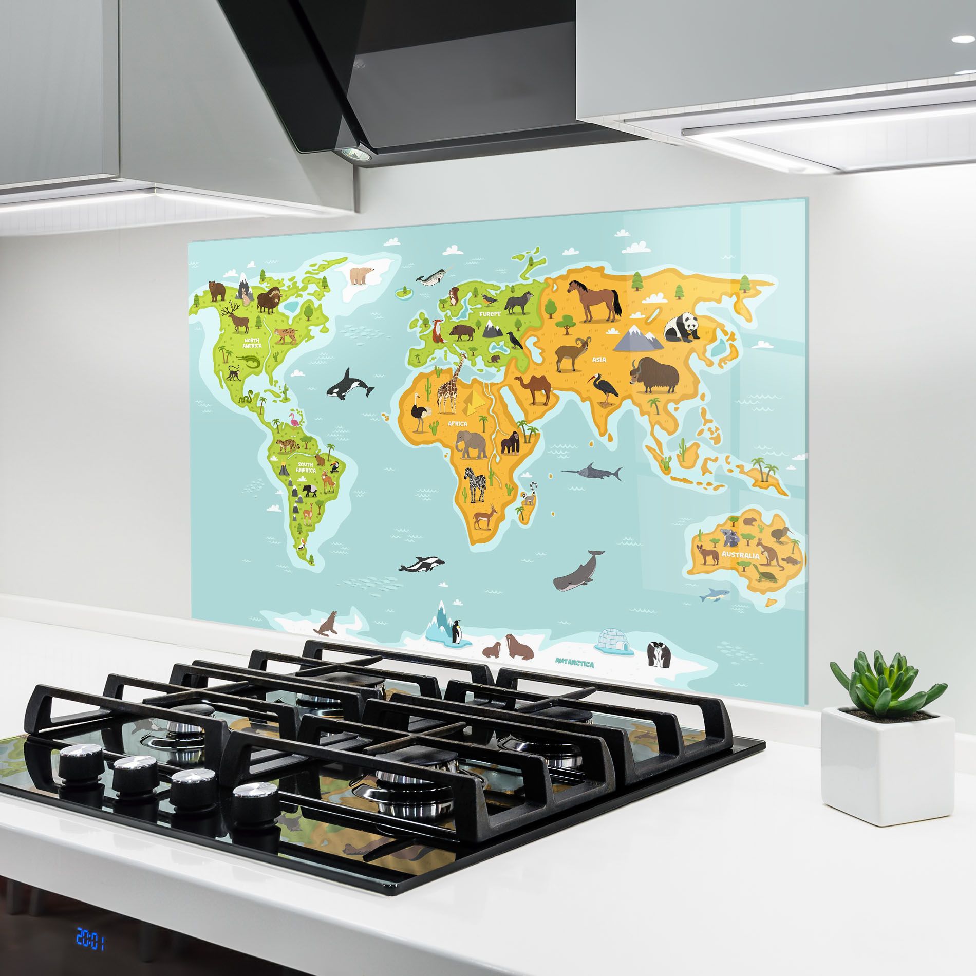 Animals World Map mockup 6