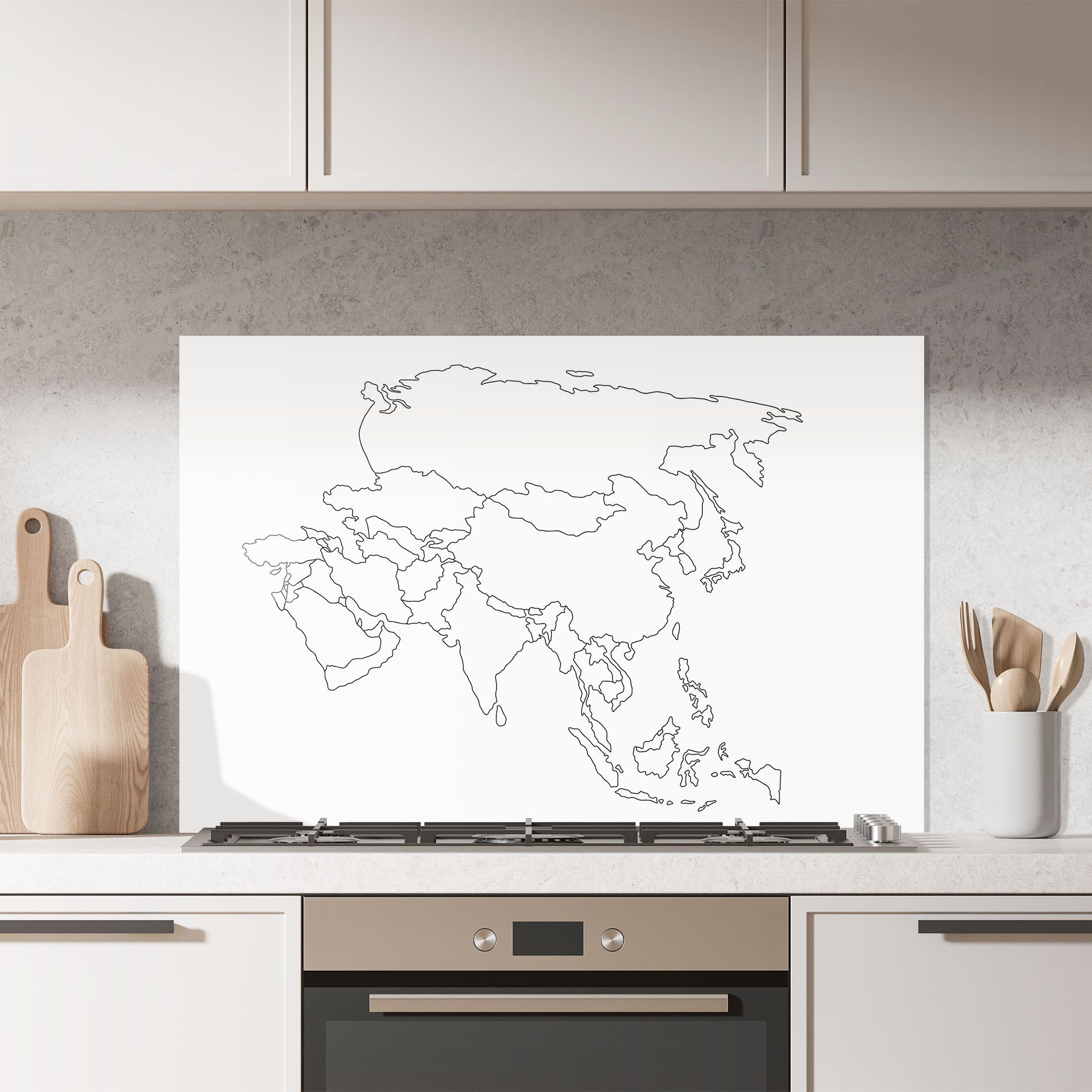 Asia Map Line mockup 7