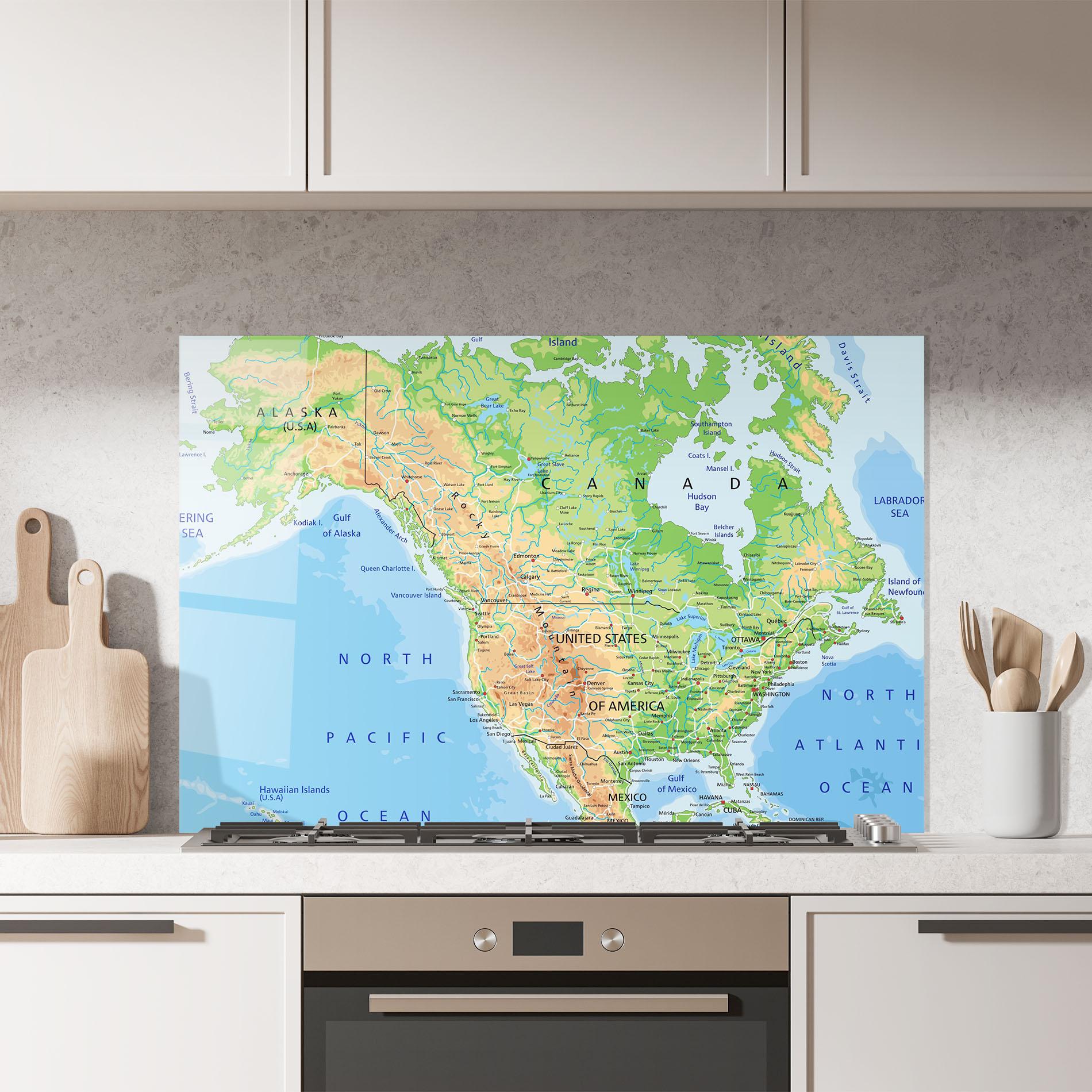 Küchenrückwand Glas Canada mockup 7