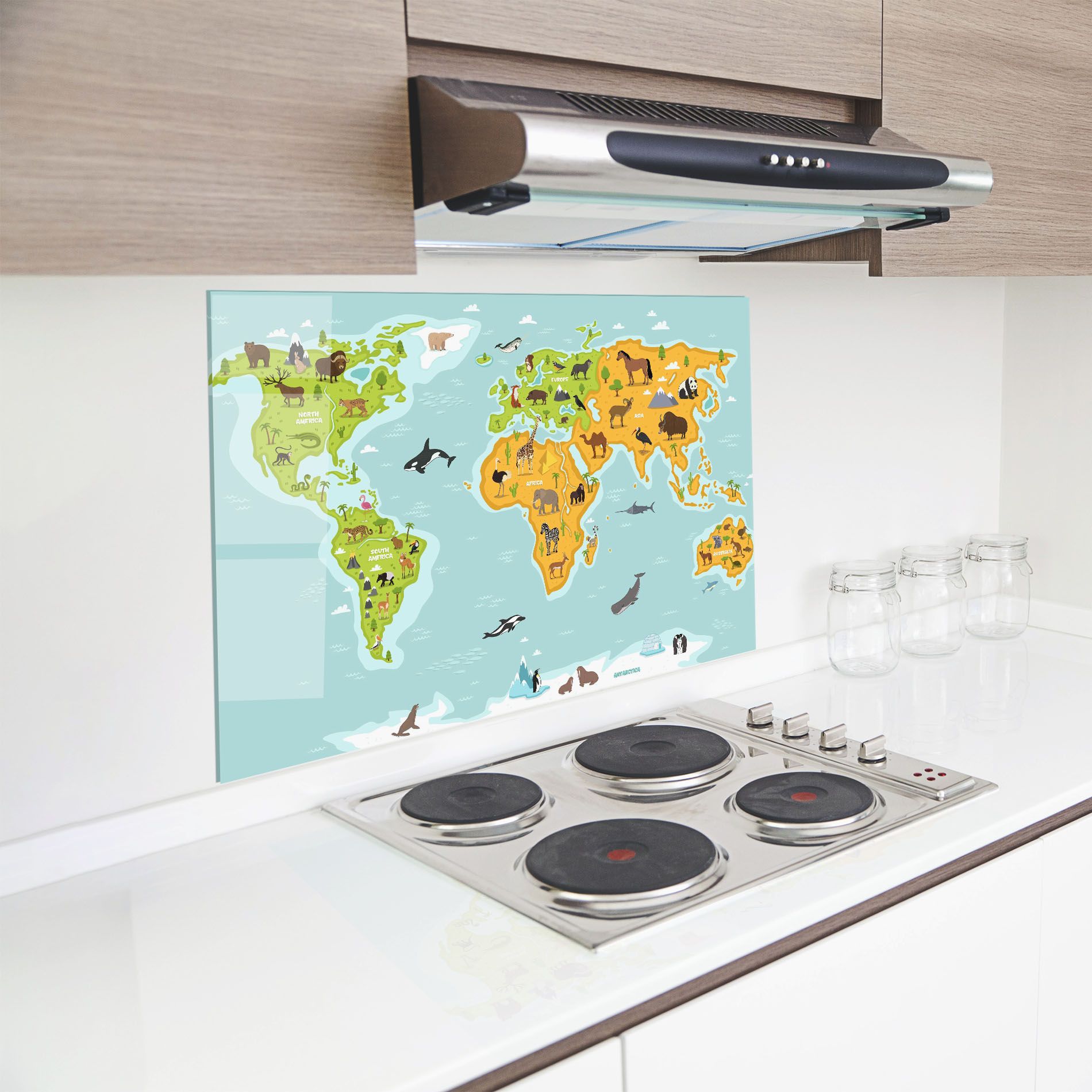 Animals World Map mockup 8
