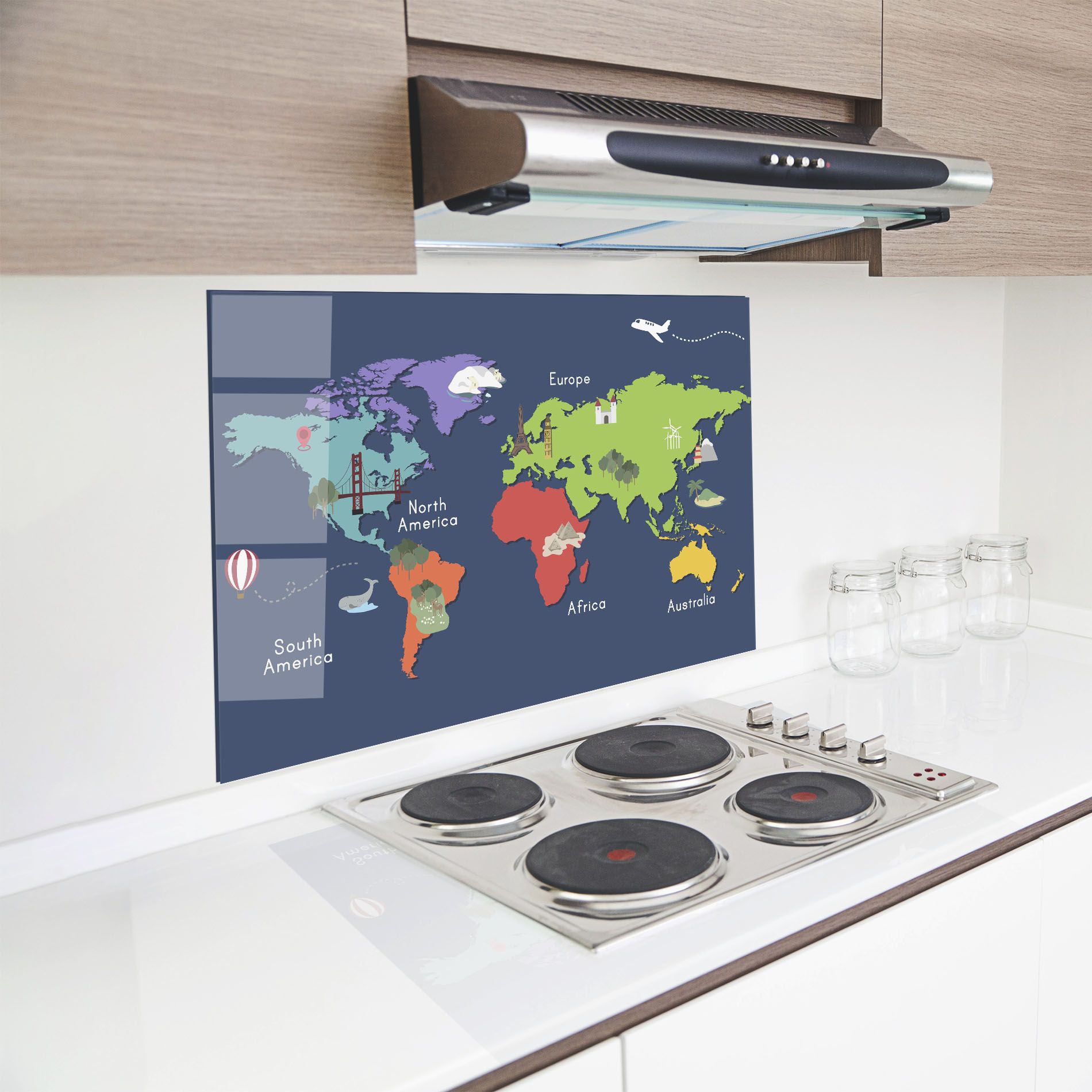 Blue Map World mockup 8