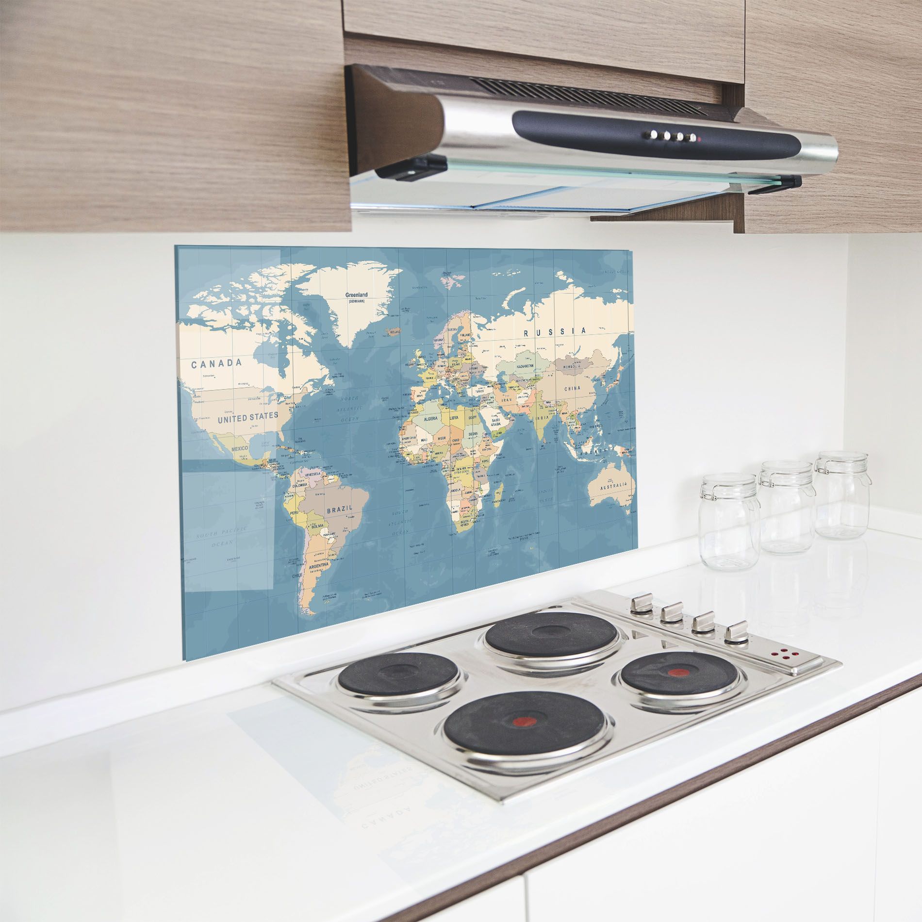 Blue World Map mockup 8