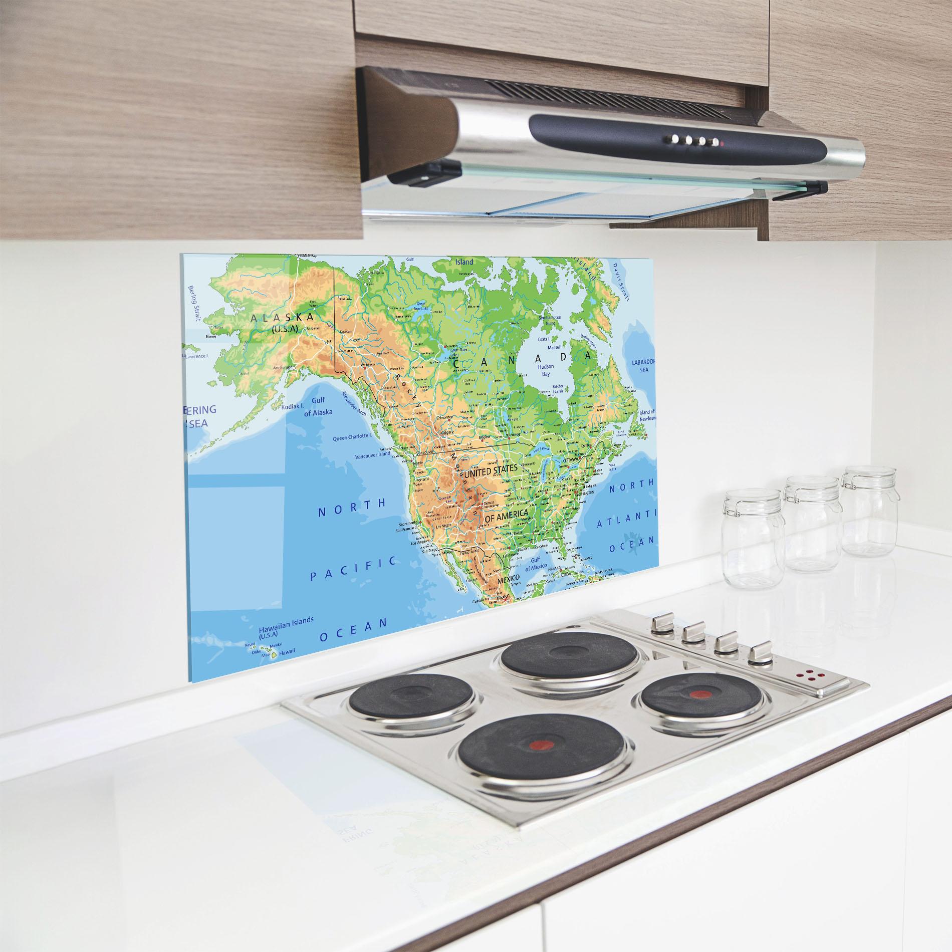 Küchenrückwand Glas Canada mockup 8