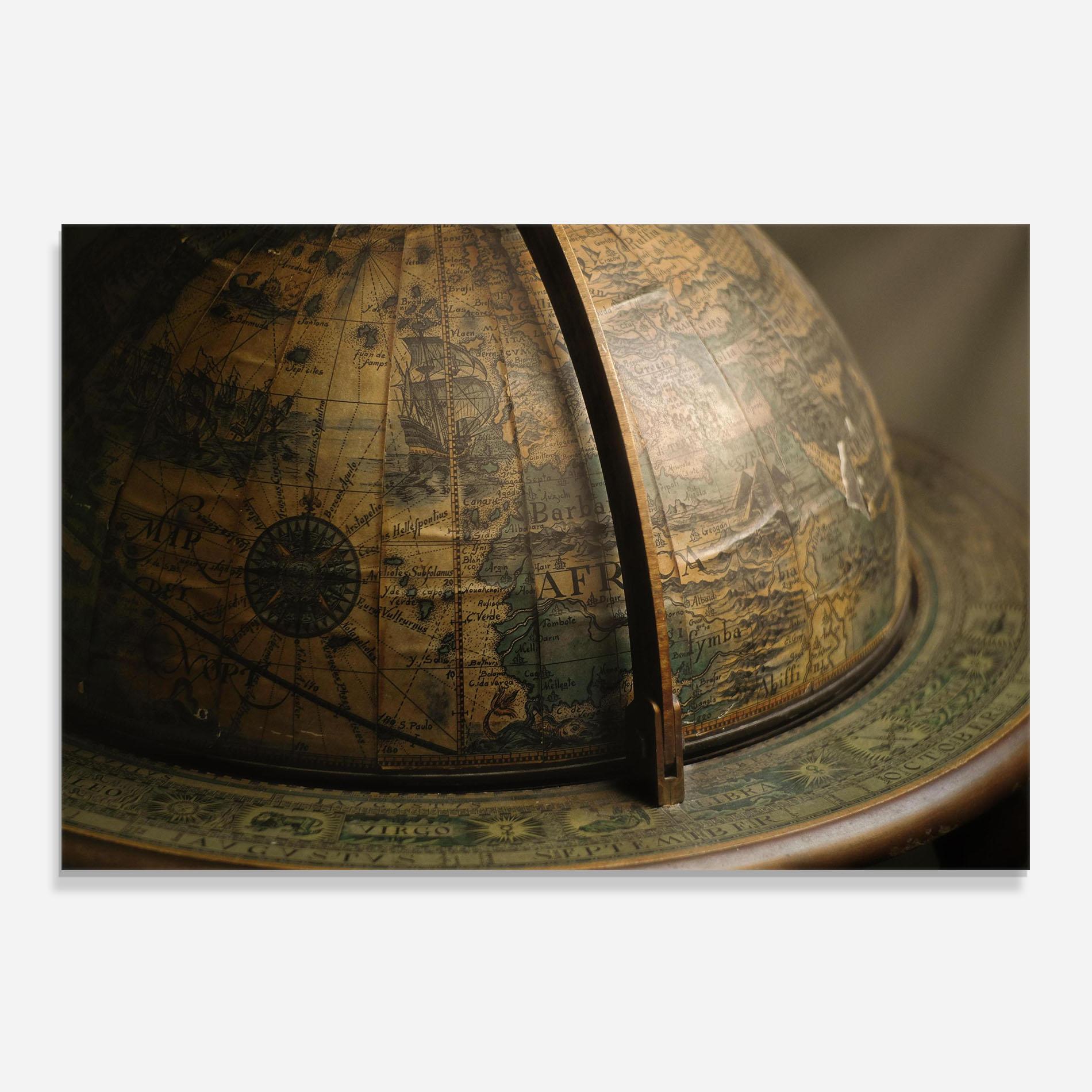 Küchenrückwand Glas Globe Map mockup 0