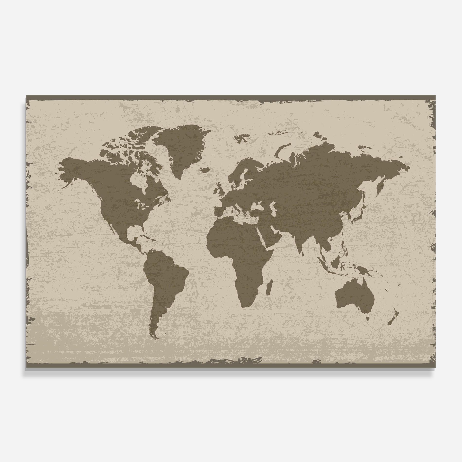 World Brown Map mockup 0