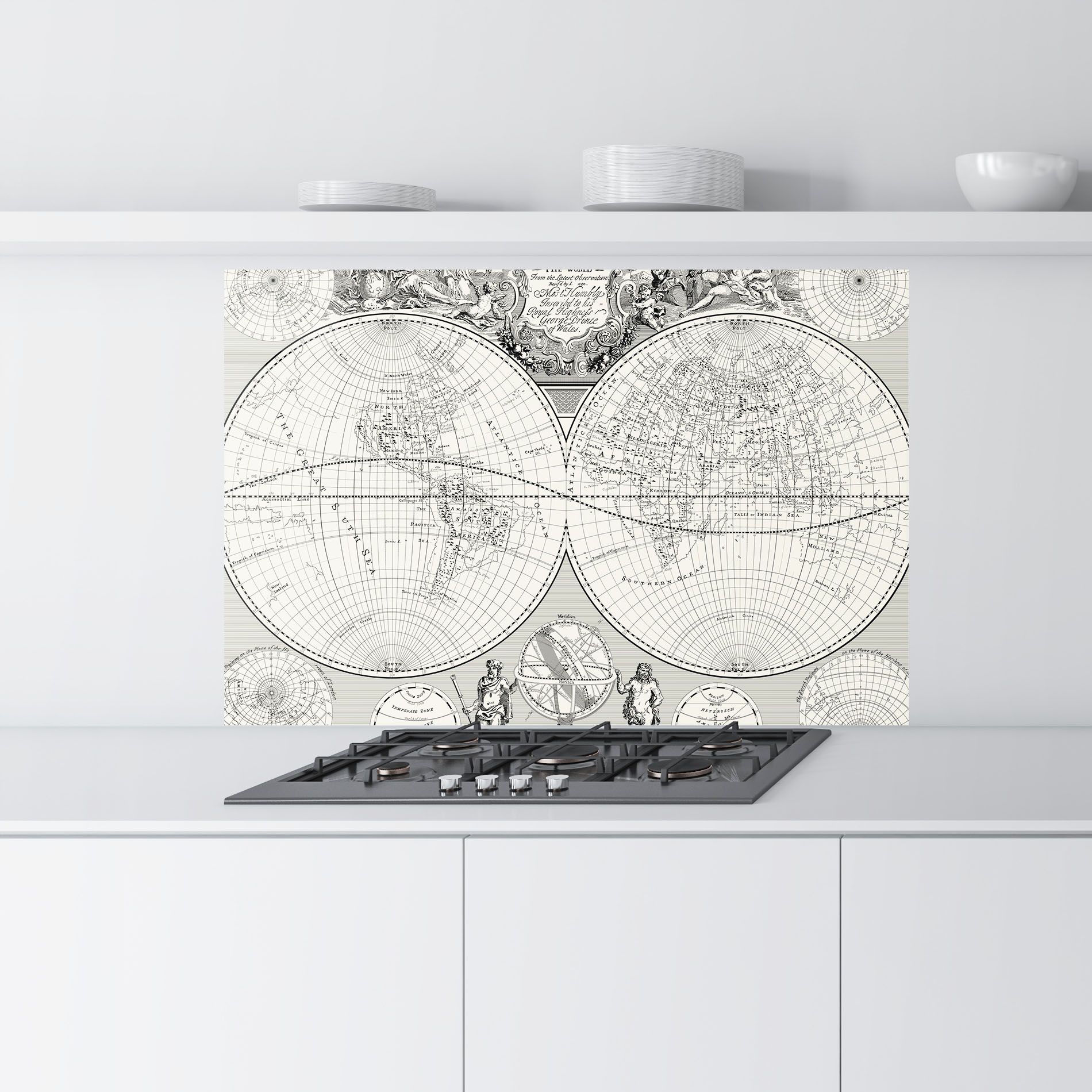 Black White Map mockup 9