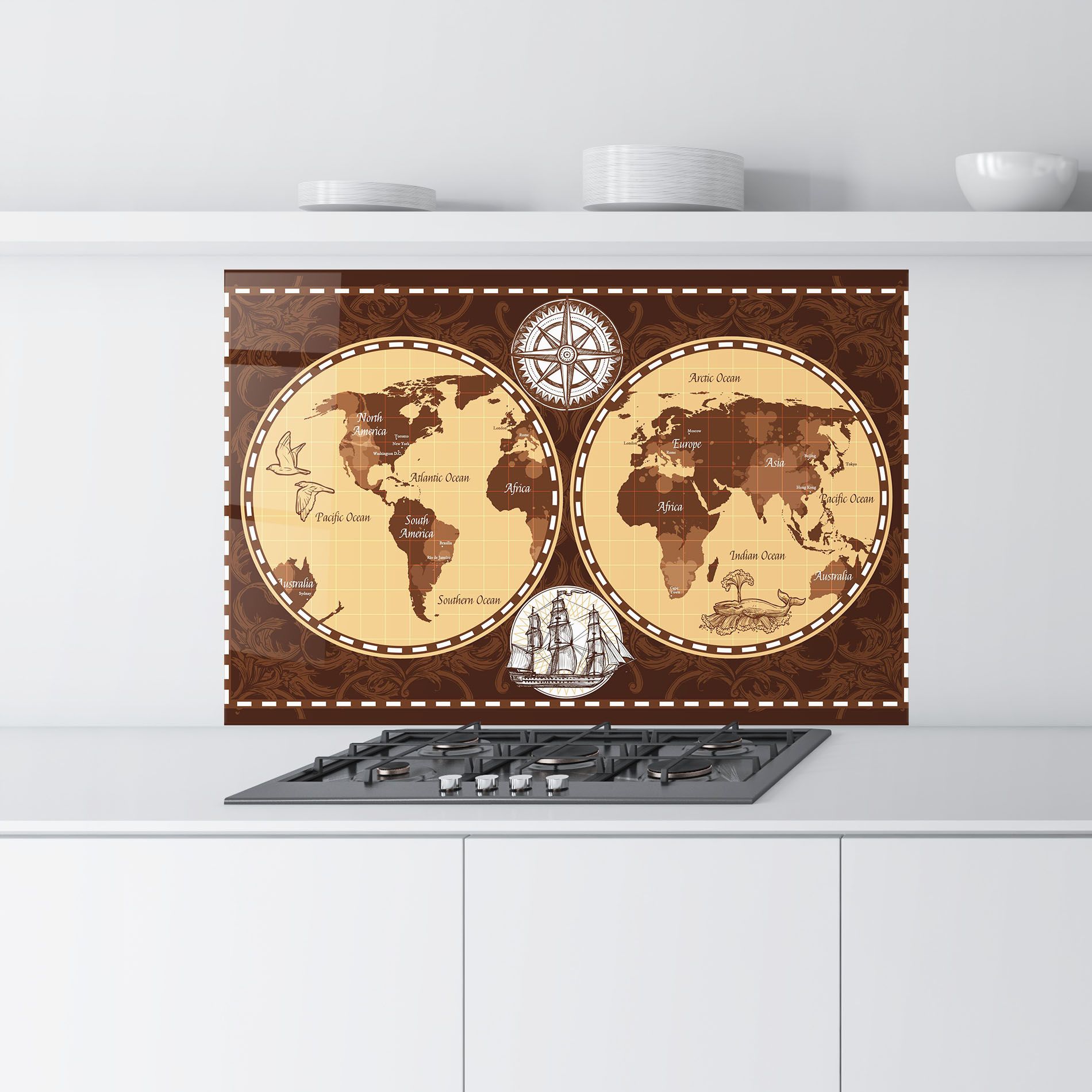 Old Brown Map mockup 9