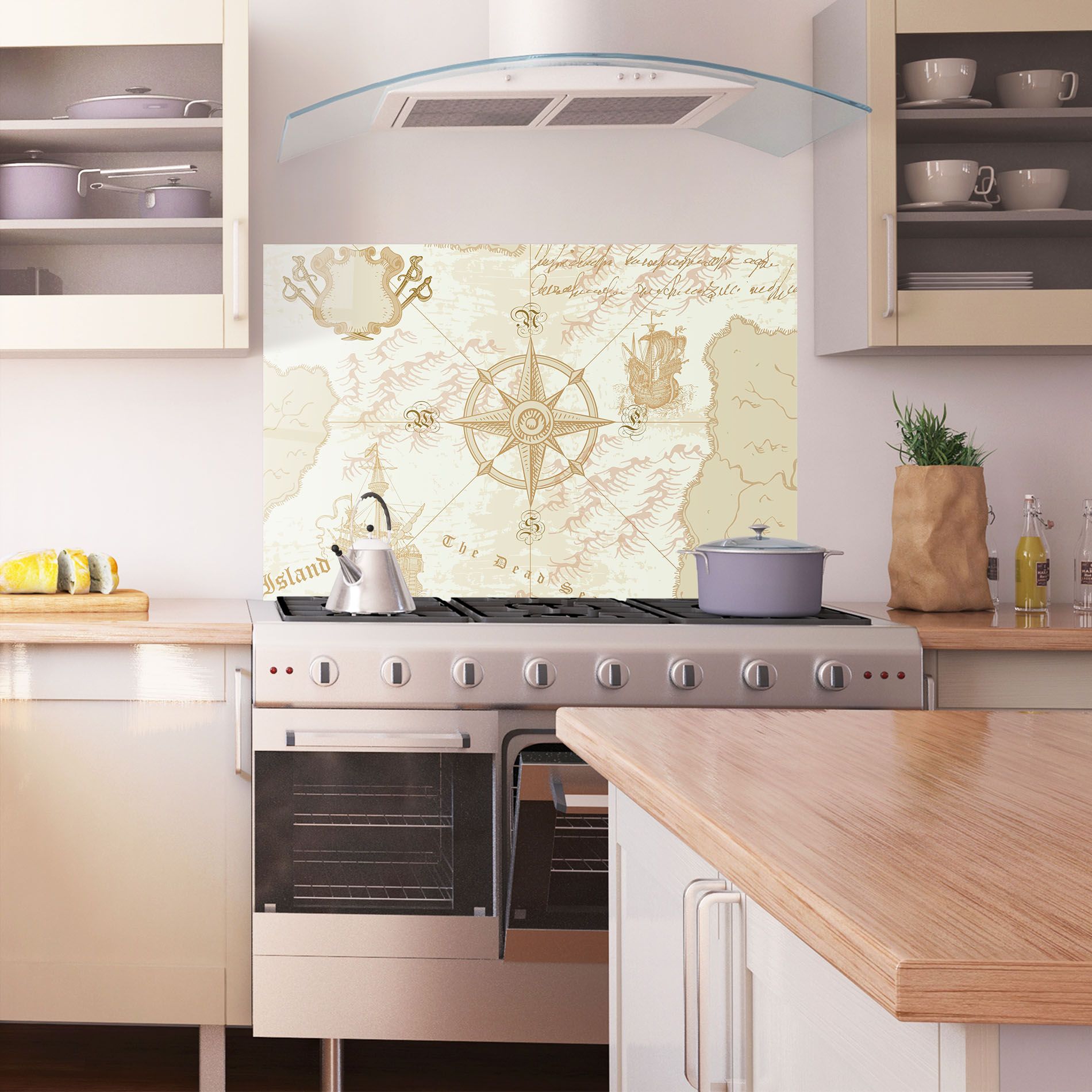 Cream Compass mockup 1