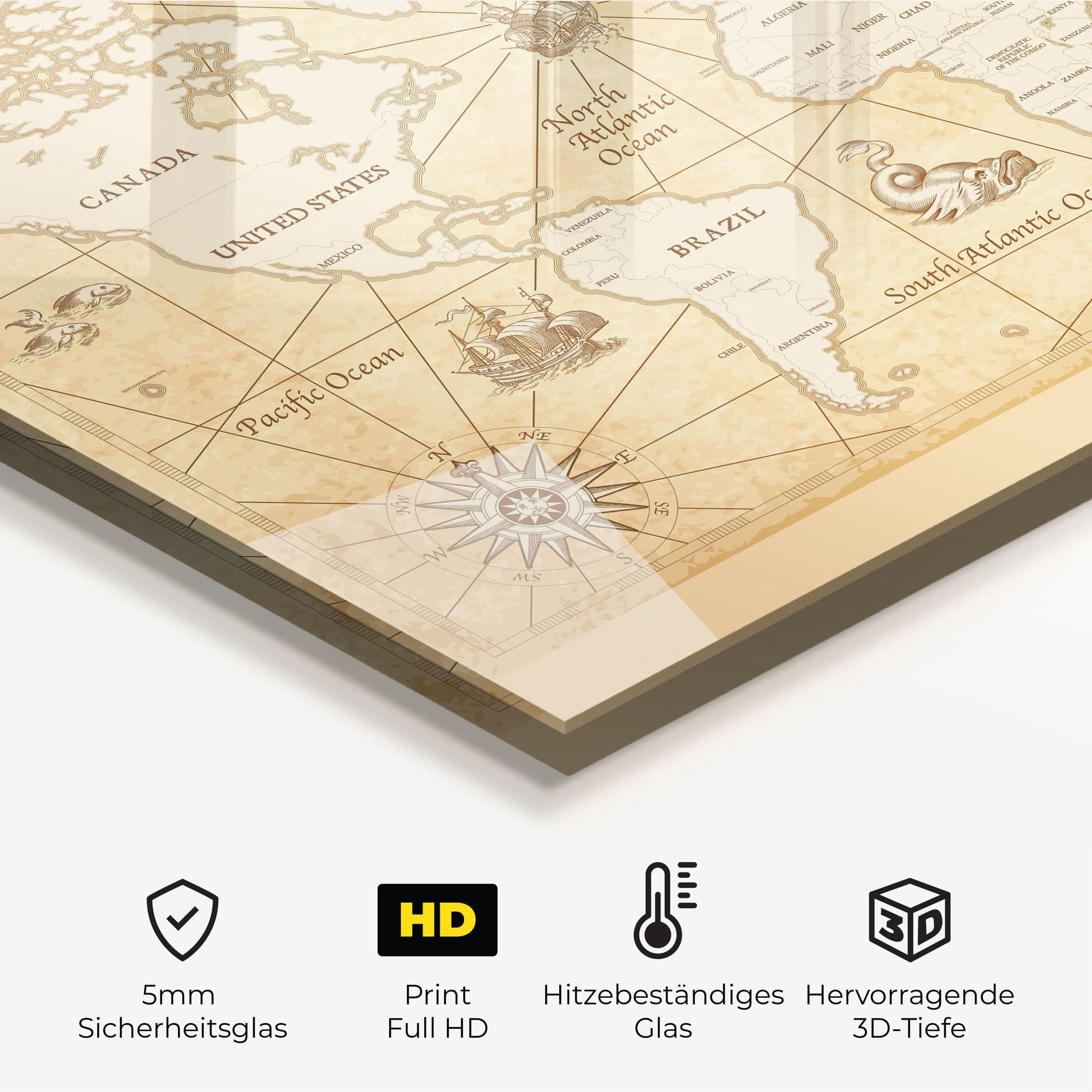 Cream Old Map mockup 2