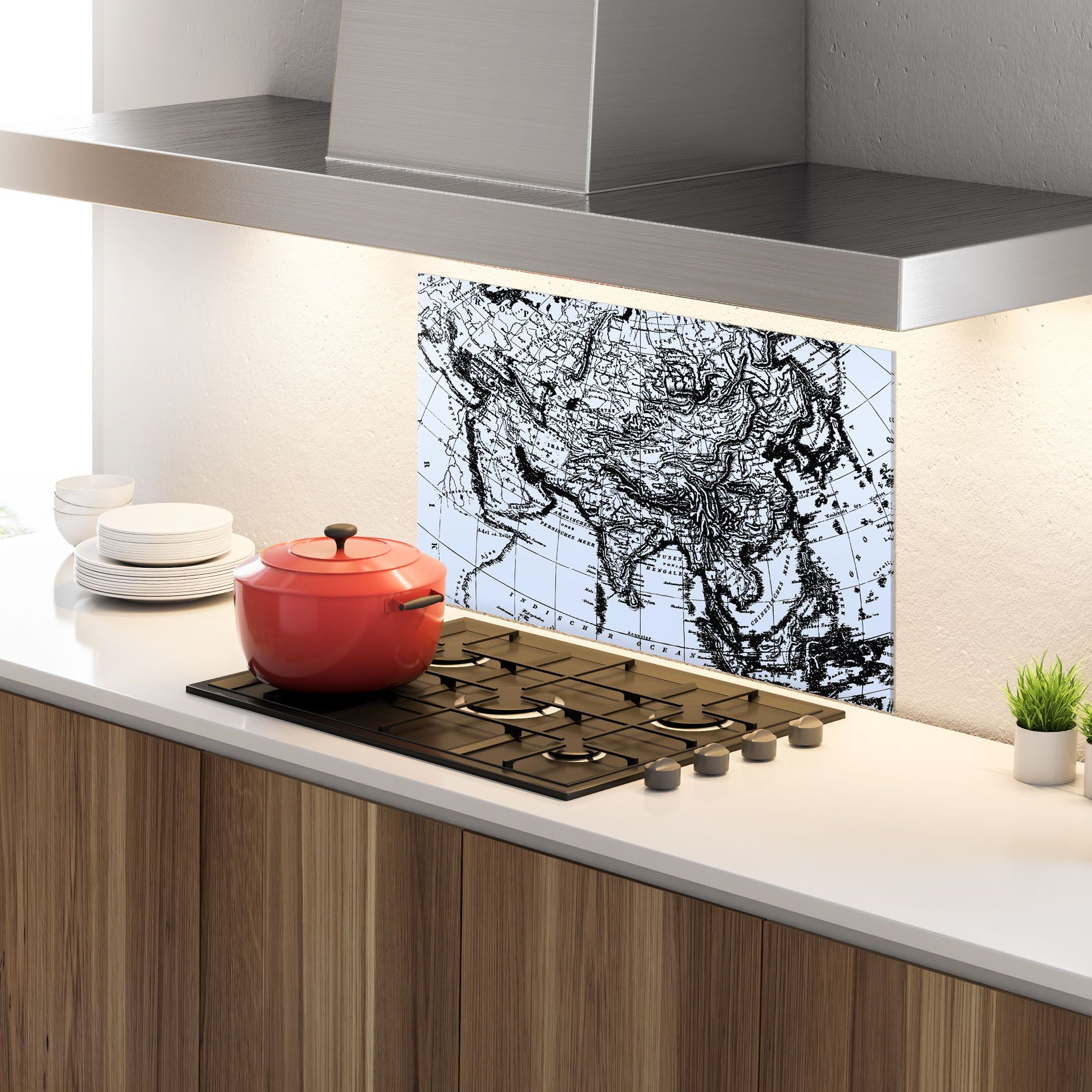 Blue Old Map mockup 4