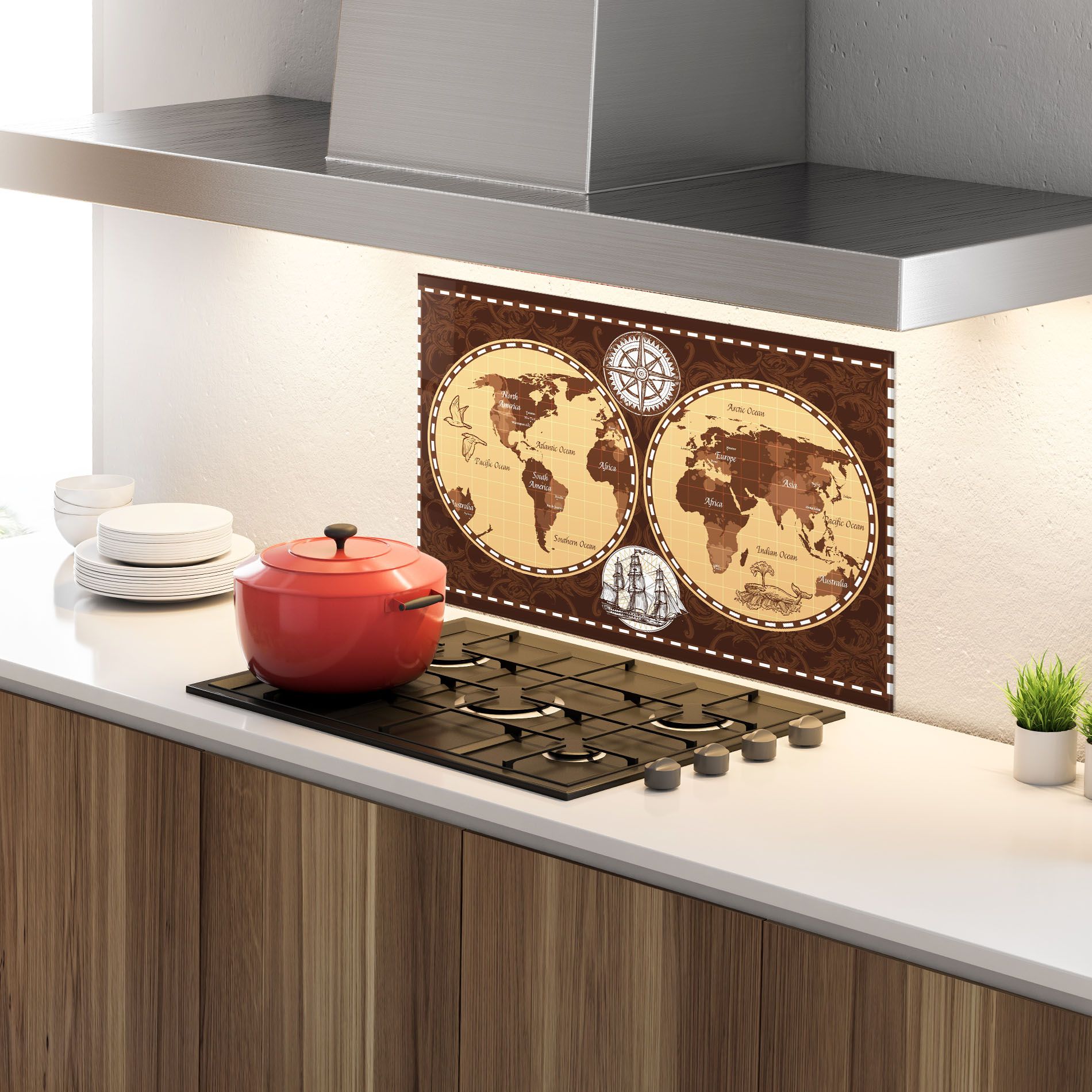 Old Brown Map mockup 4