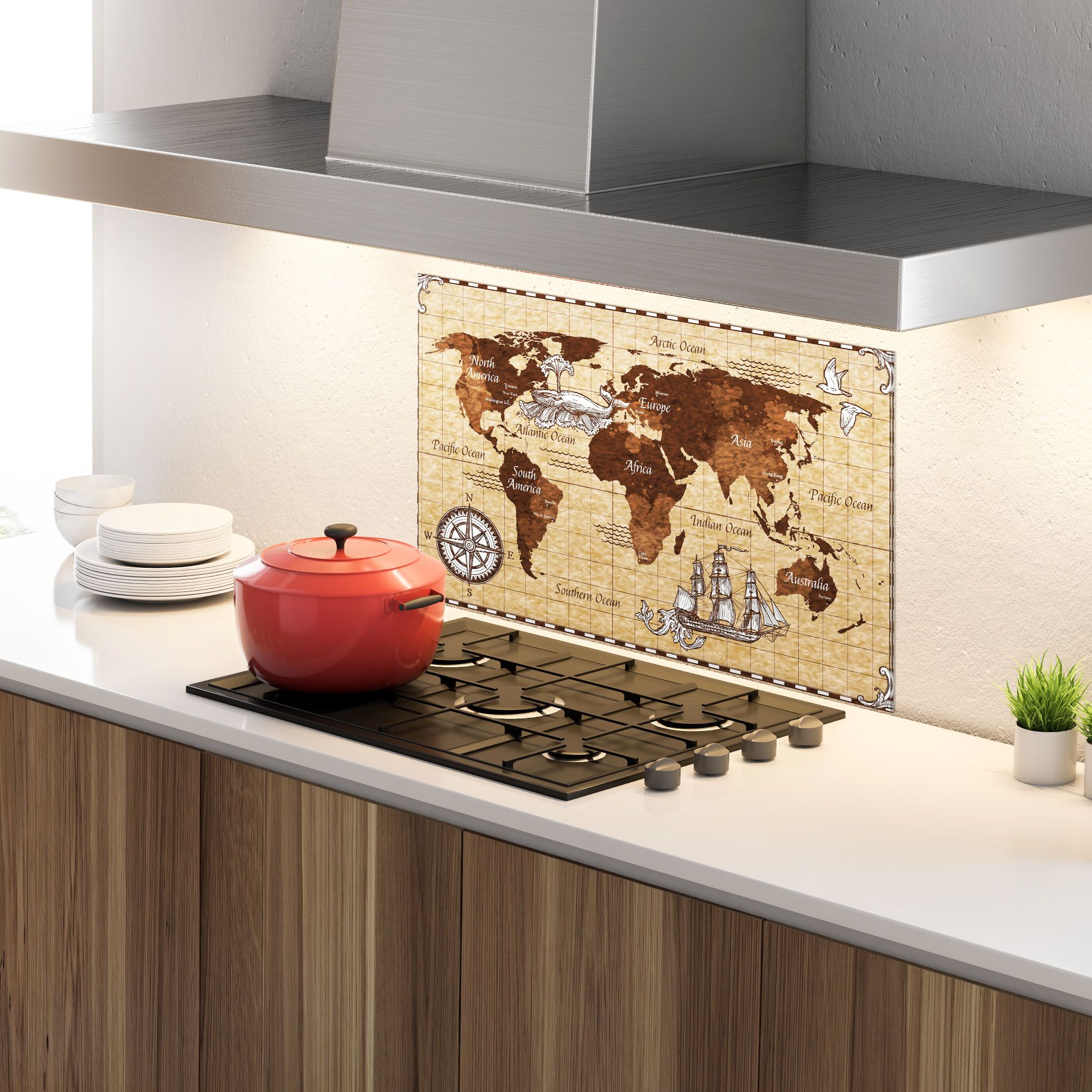 Pirate World Map mockup 4