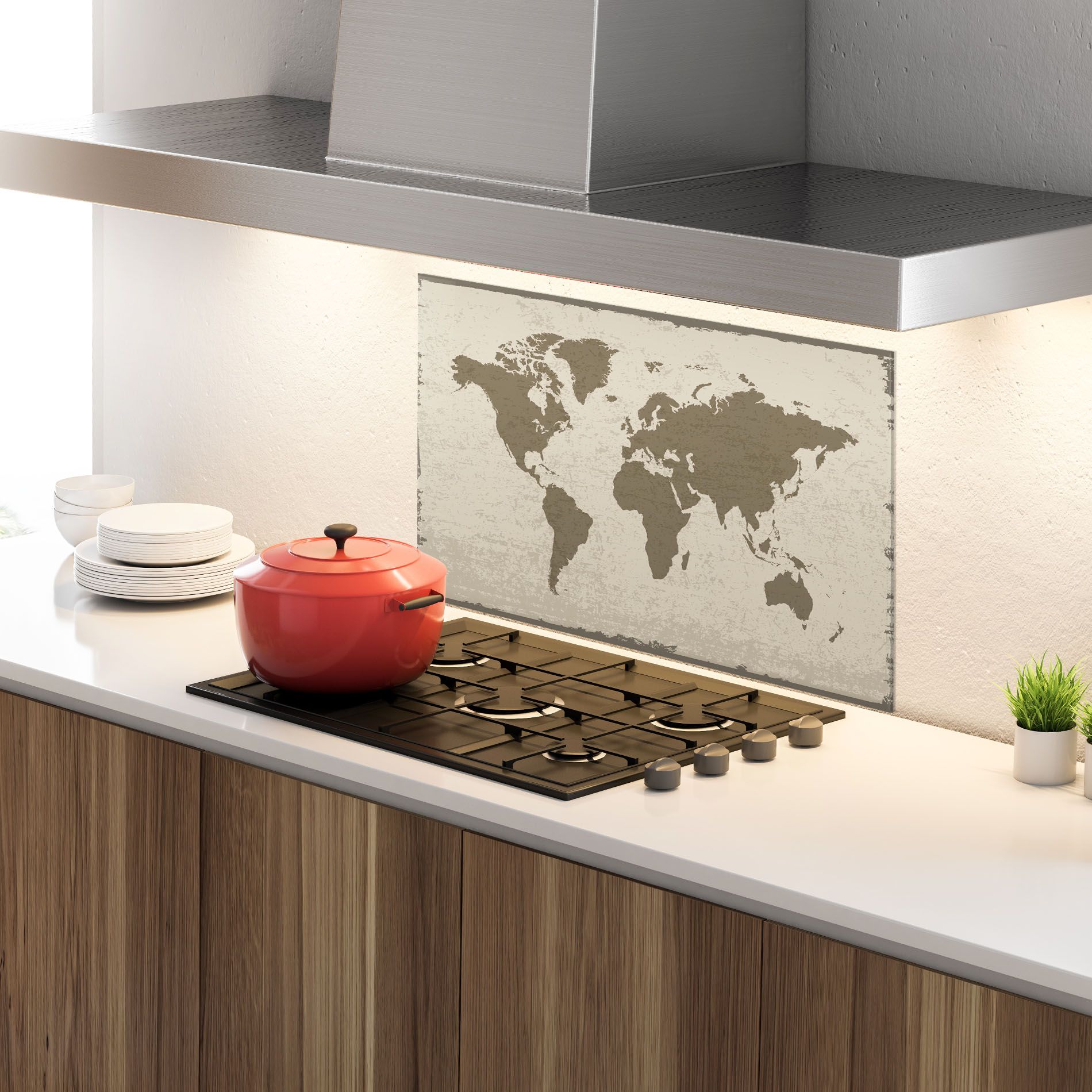 World Brown Map mockup 4