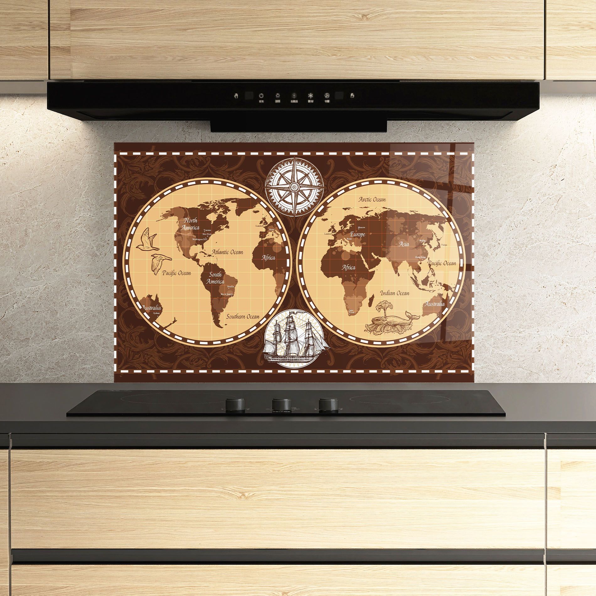 Old Brown Map mockup 3