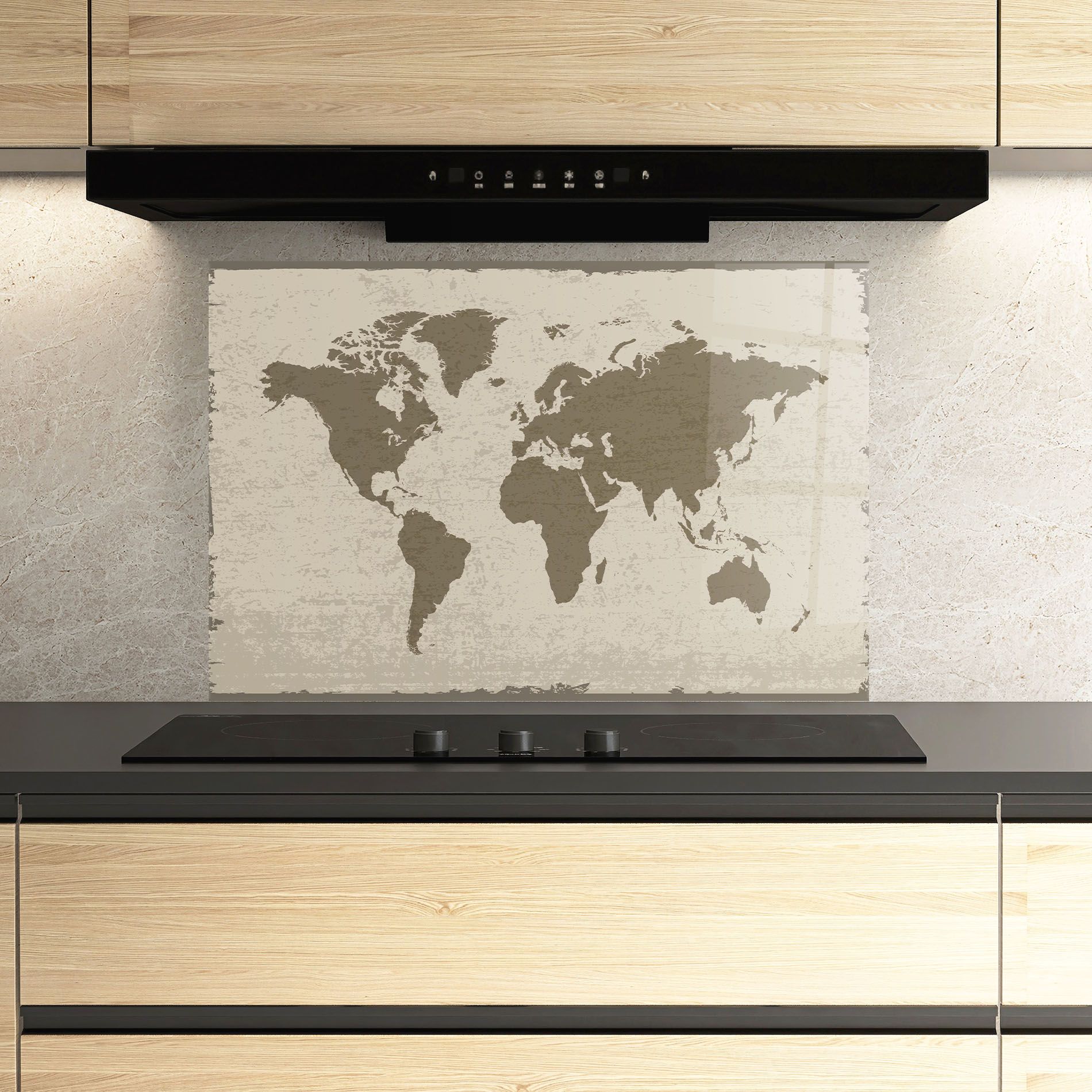 World Brown Map mockup 3