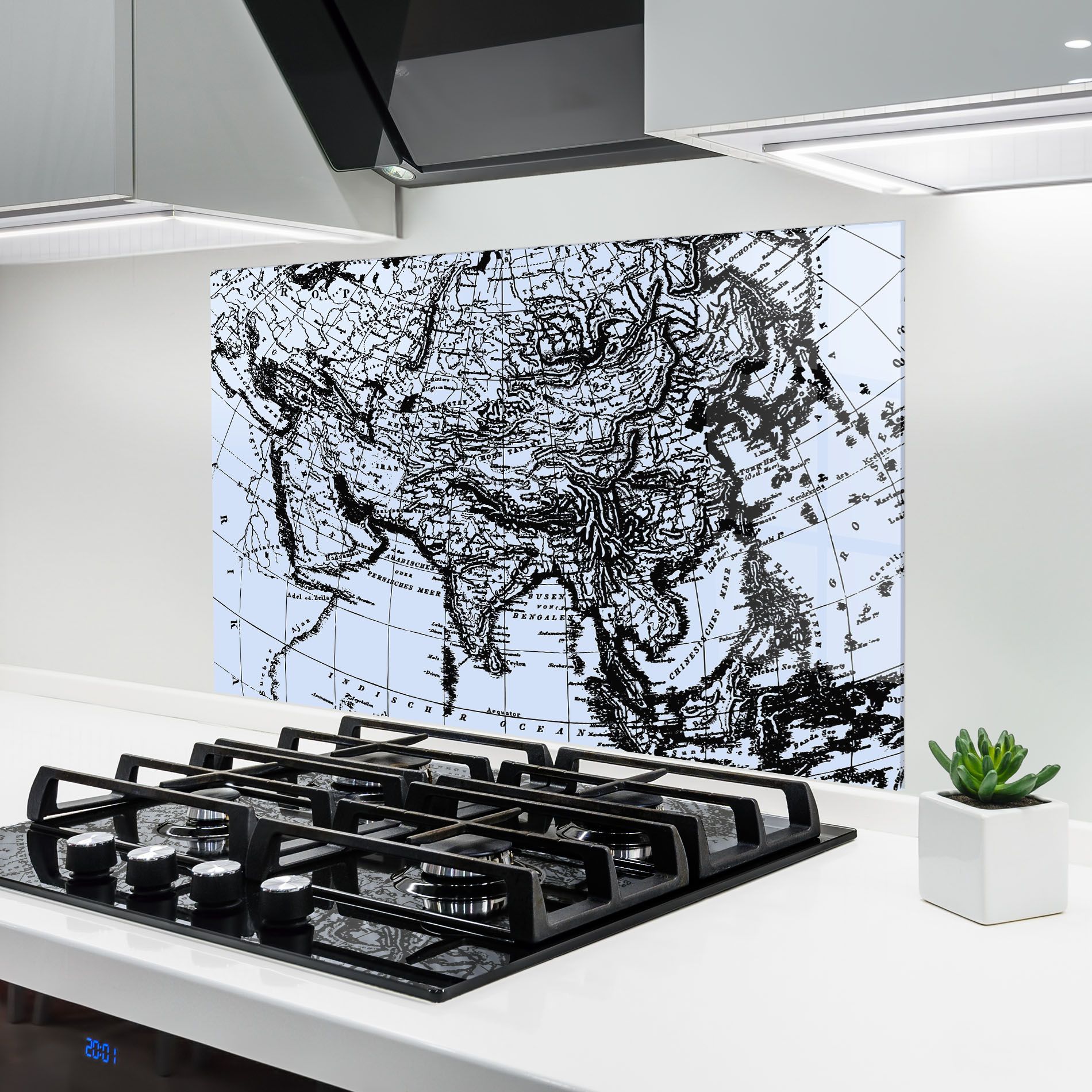 Blue Old Map mockup 6