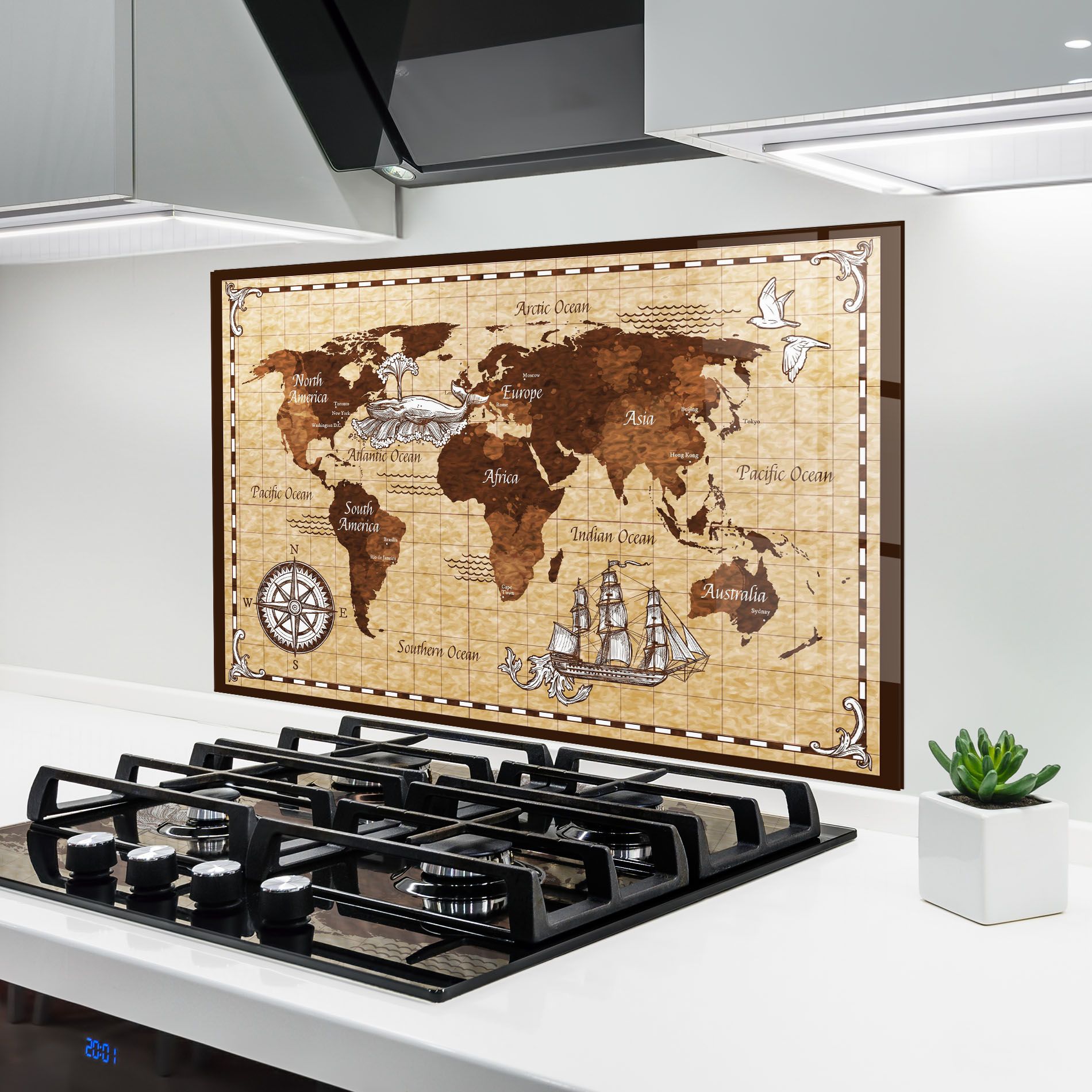 Brown Old Map mockup 6