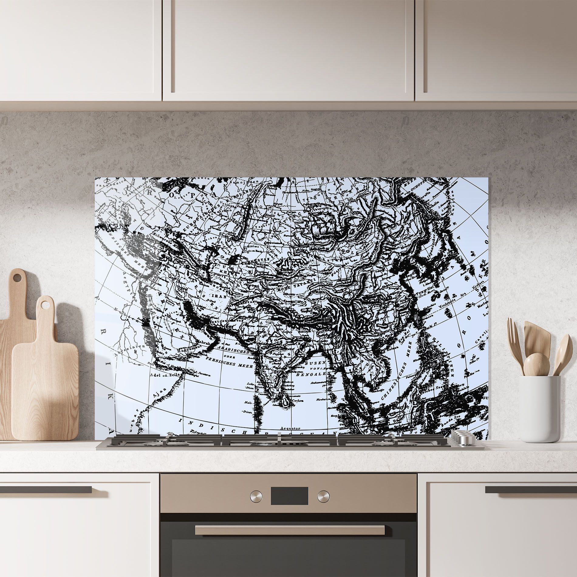 Blue Old Map mockup 7