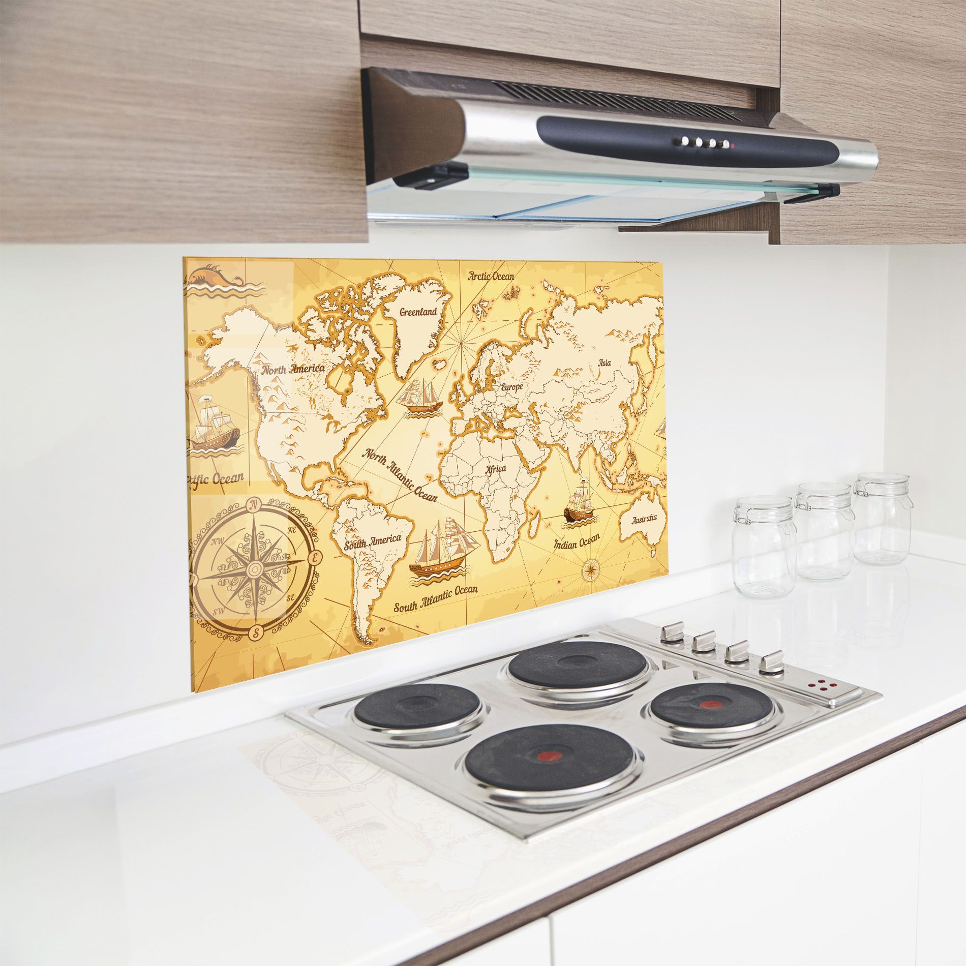 Gold Vintage Map mockup 8