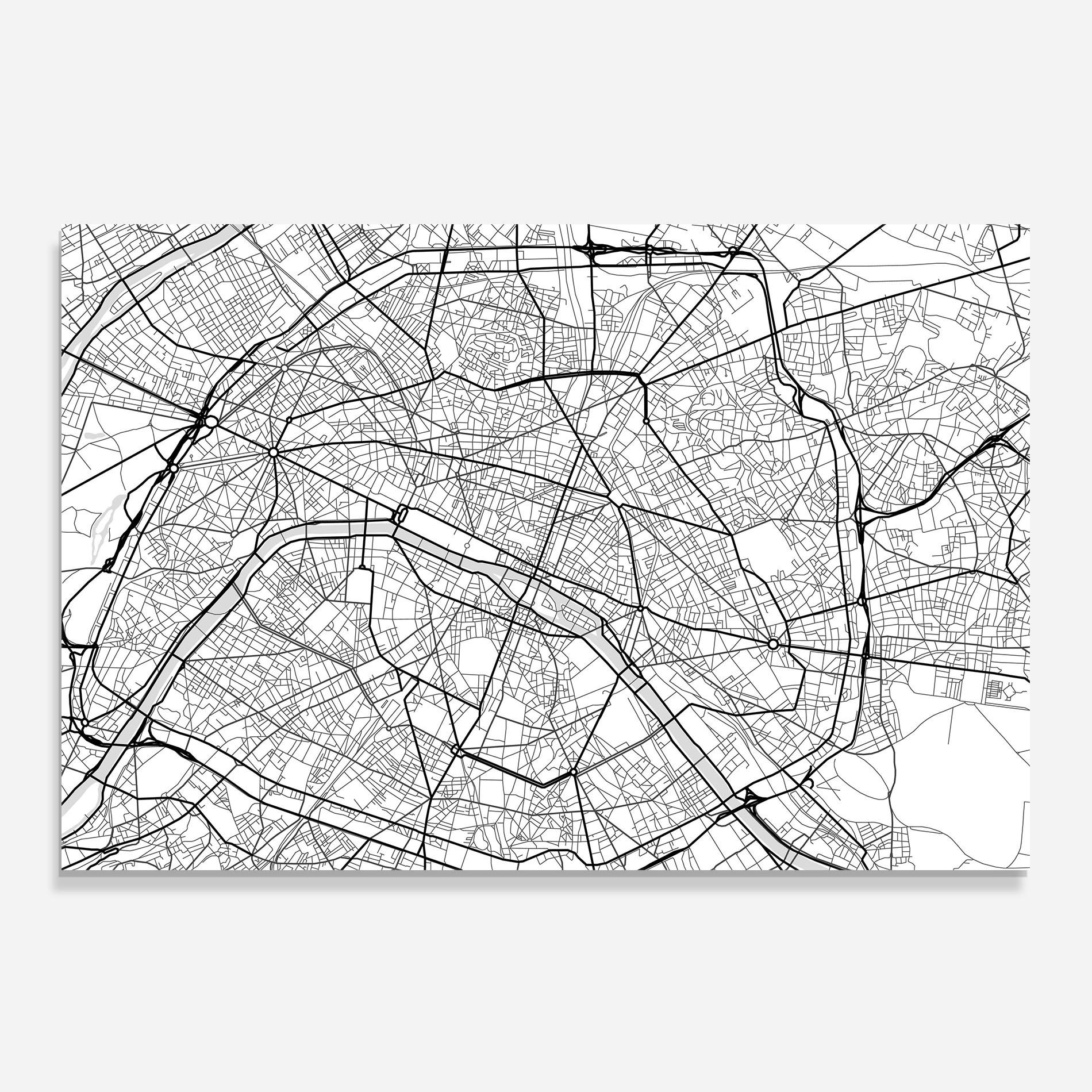 Küchenrückwand Glas City Black Line mockup 0