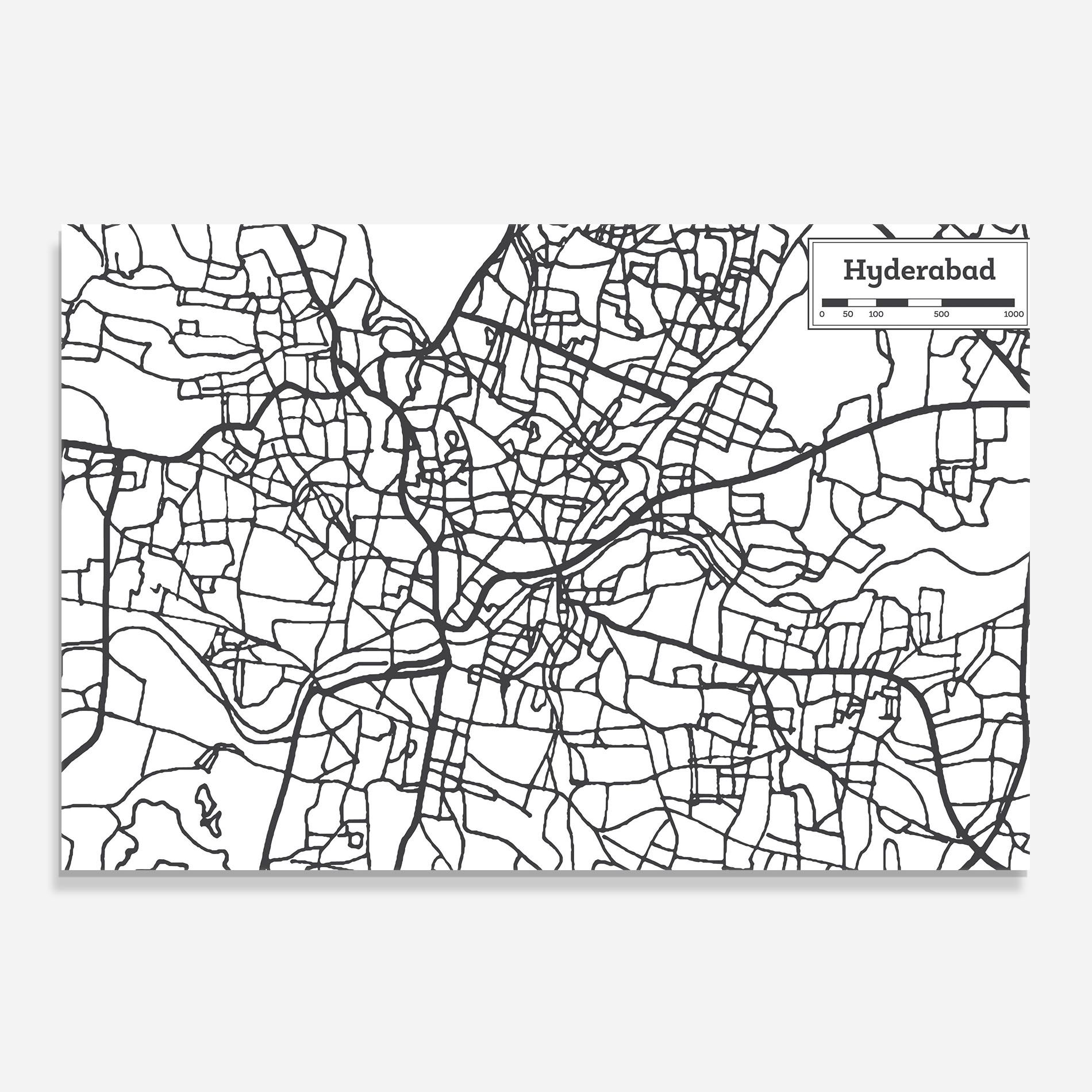 Hyderabad Map mockup 0