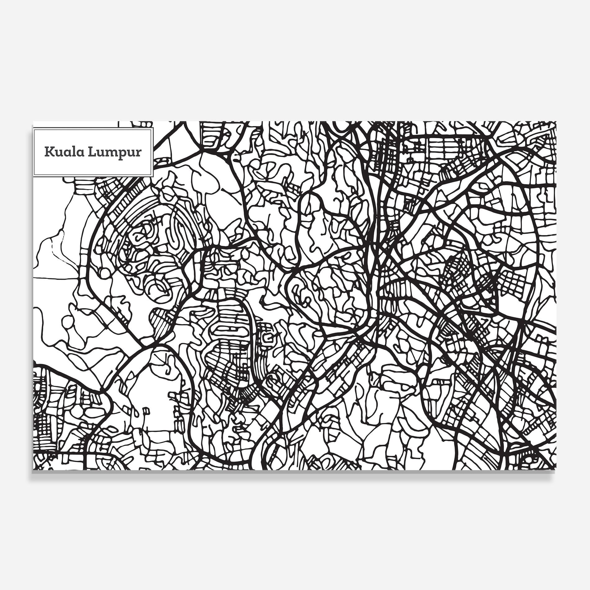 Kuala Lumpur Map mockup 0