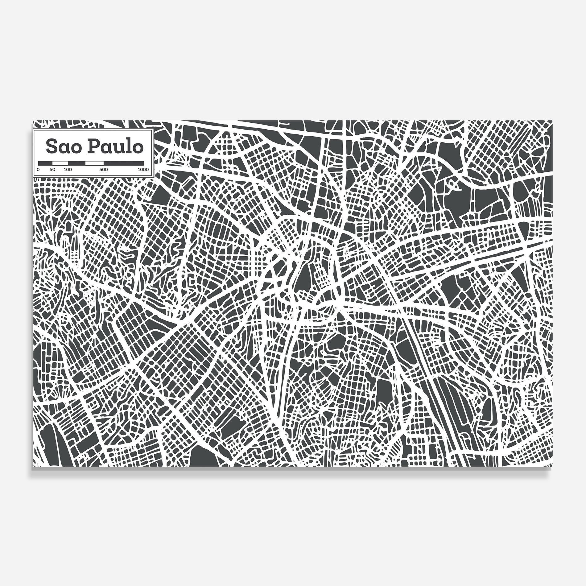 Sao Paulo Map mockup 0