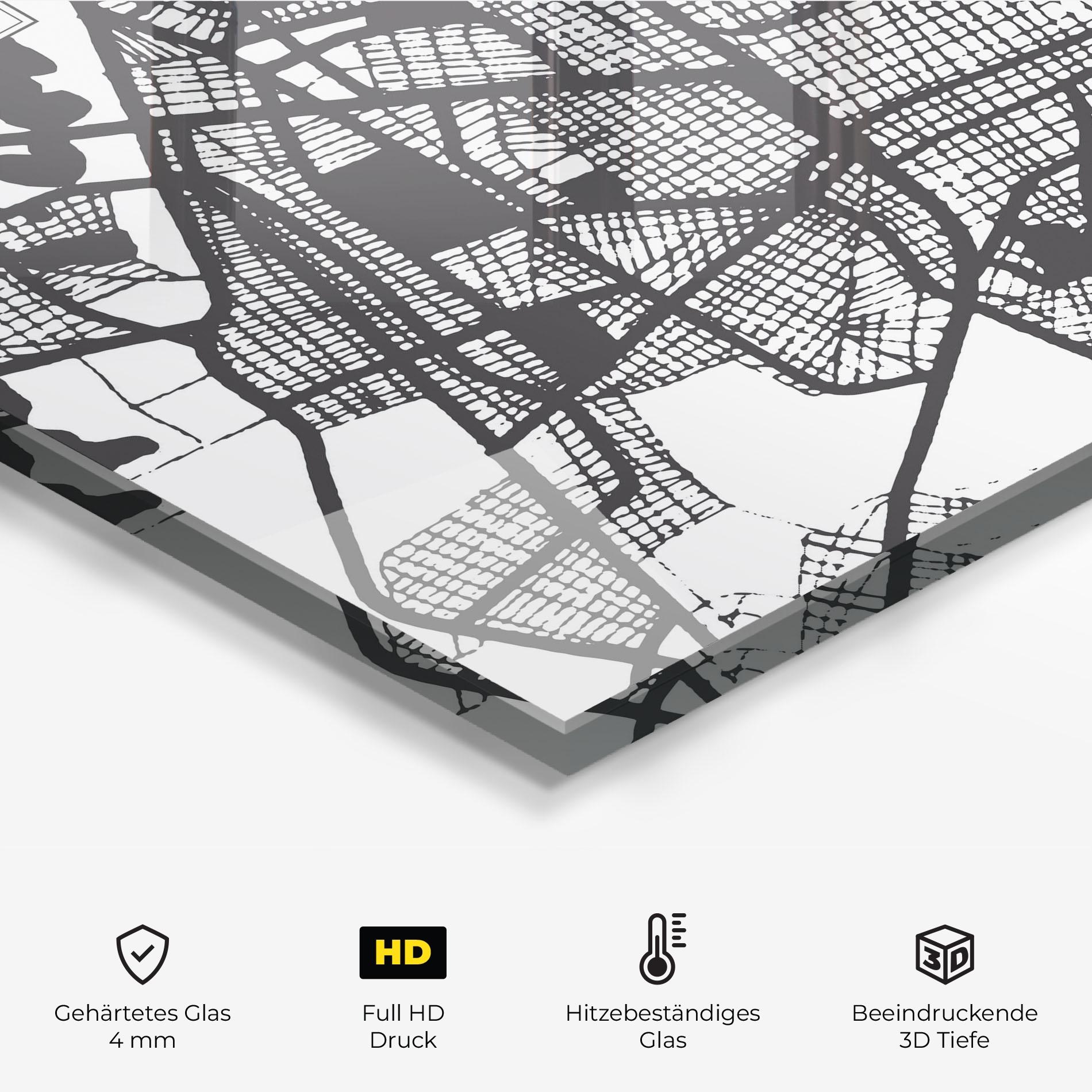 Küchenrückwand Glas Merida Map mockup 2
