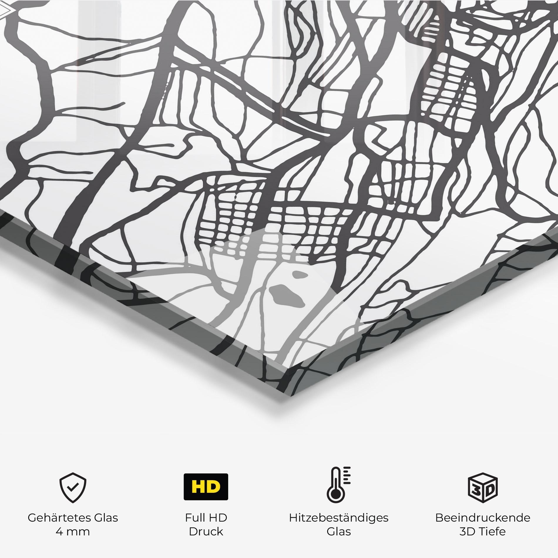 Küchenrückwand Glas St Gallen Map mockup 2