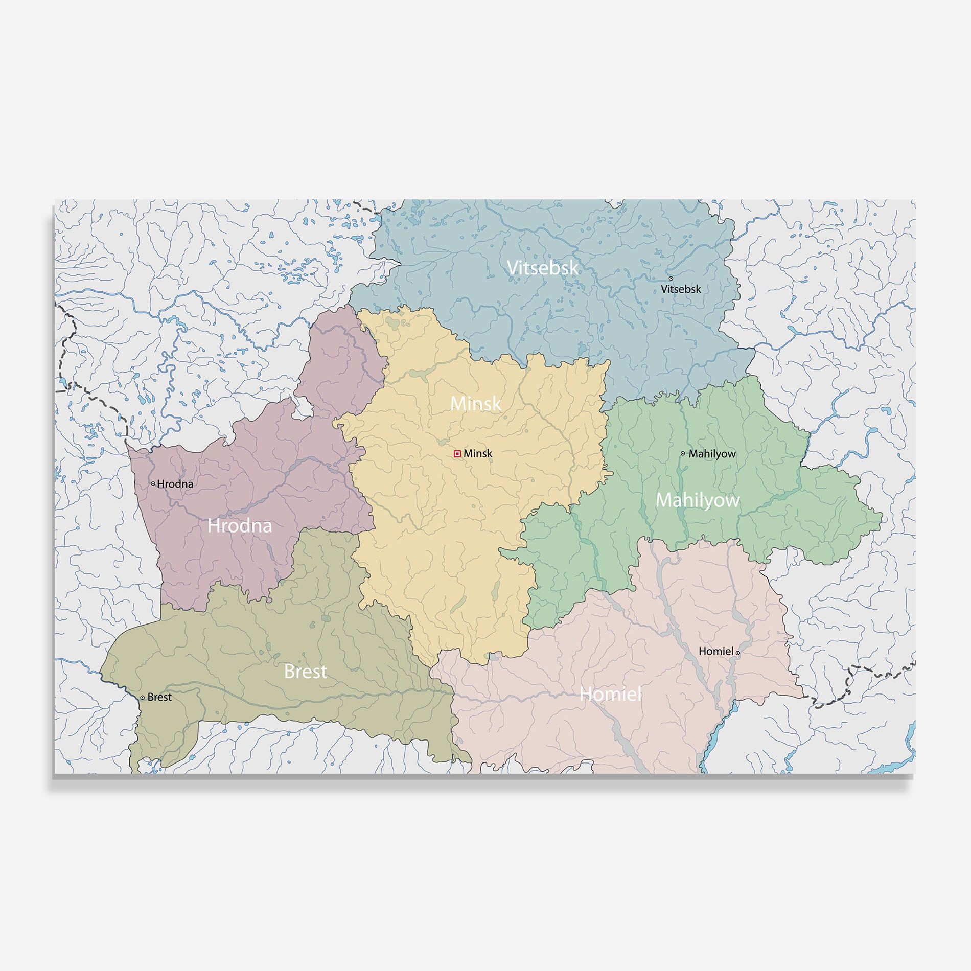 Belarus Map mockup 0