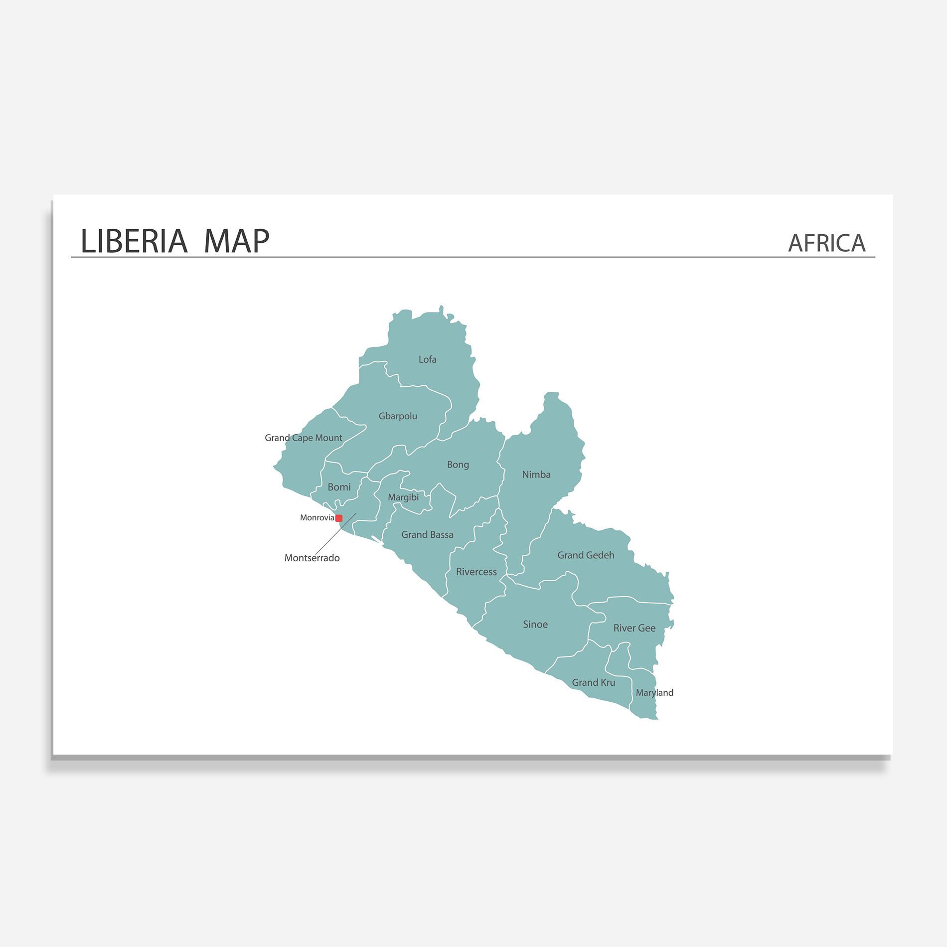 Liberia Map mockup 0