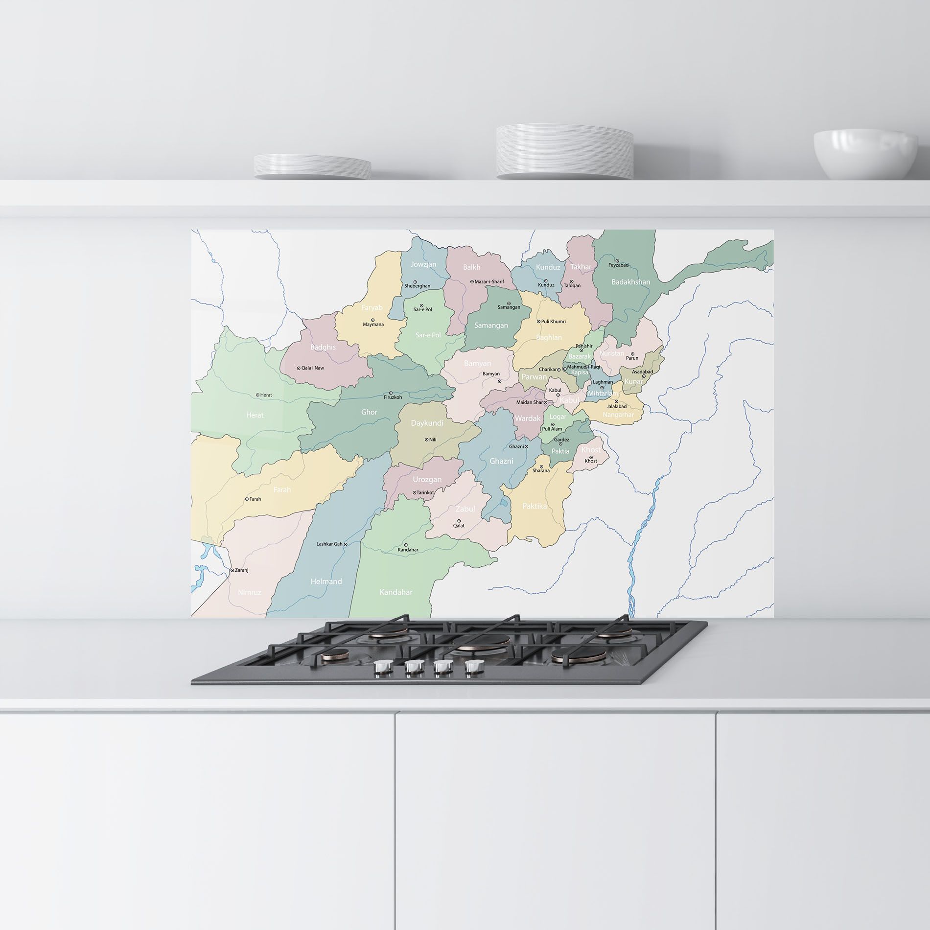 Afghanistan Map mockup 9