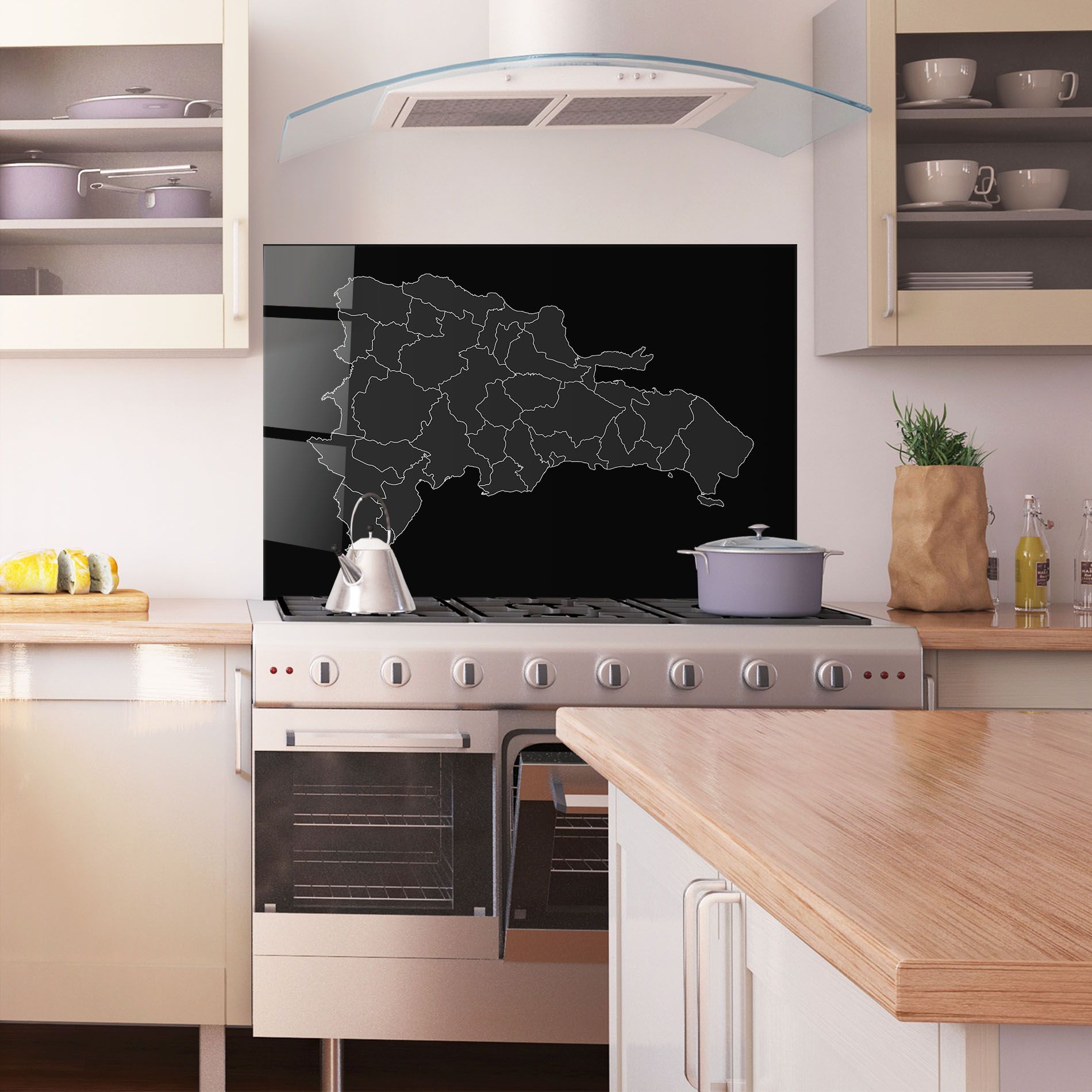 Dominican Republic Grey Map mockup 1