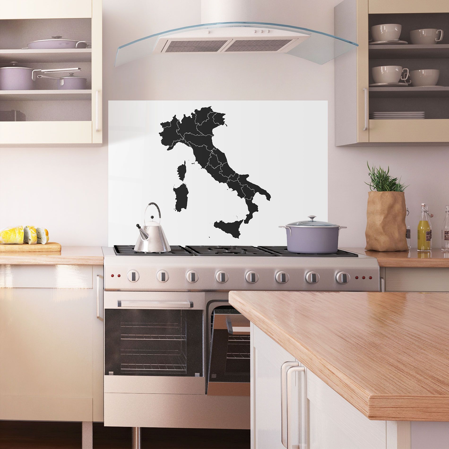 Italy Grey Map mockup 1