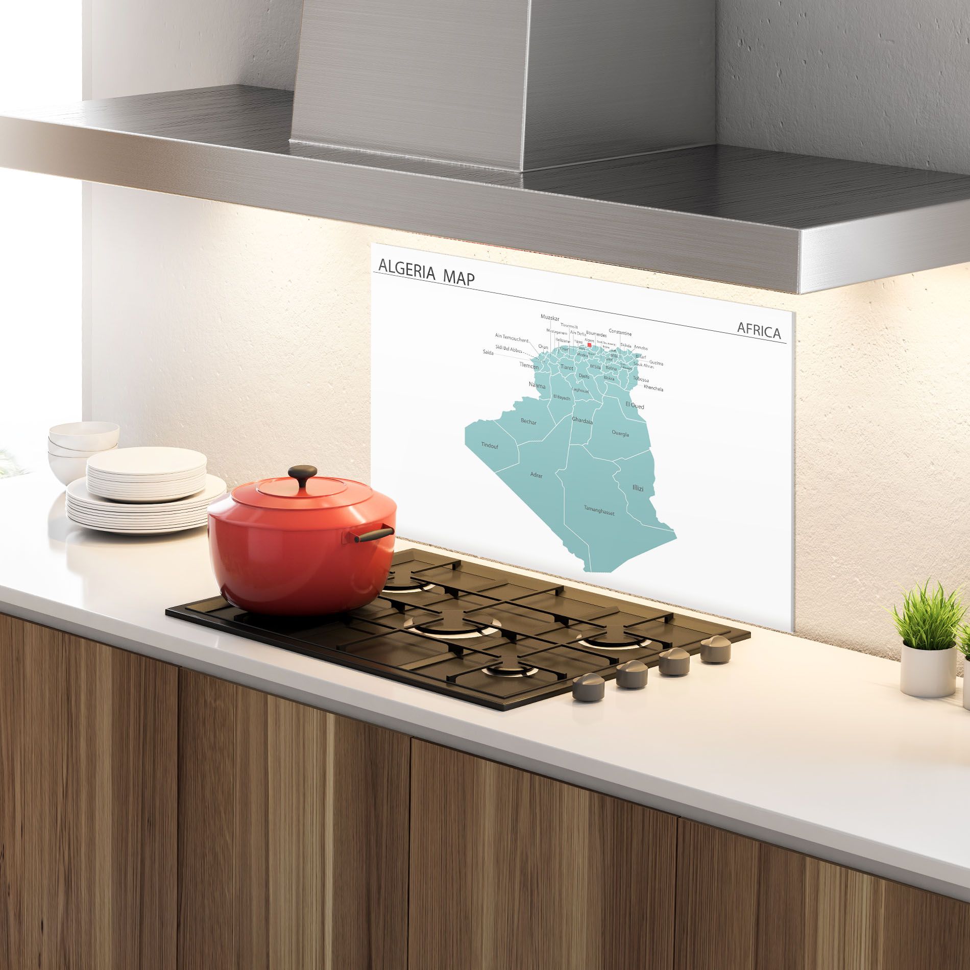 Algeria Map mockup 4