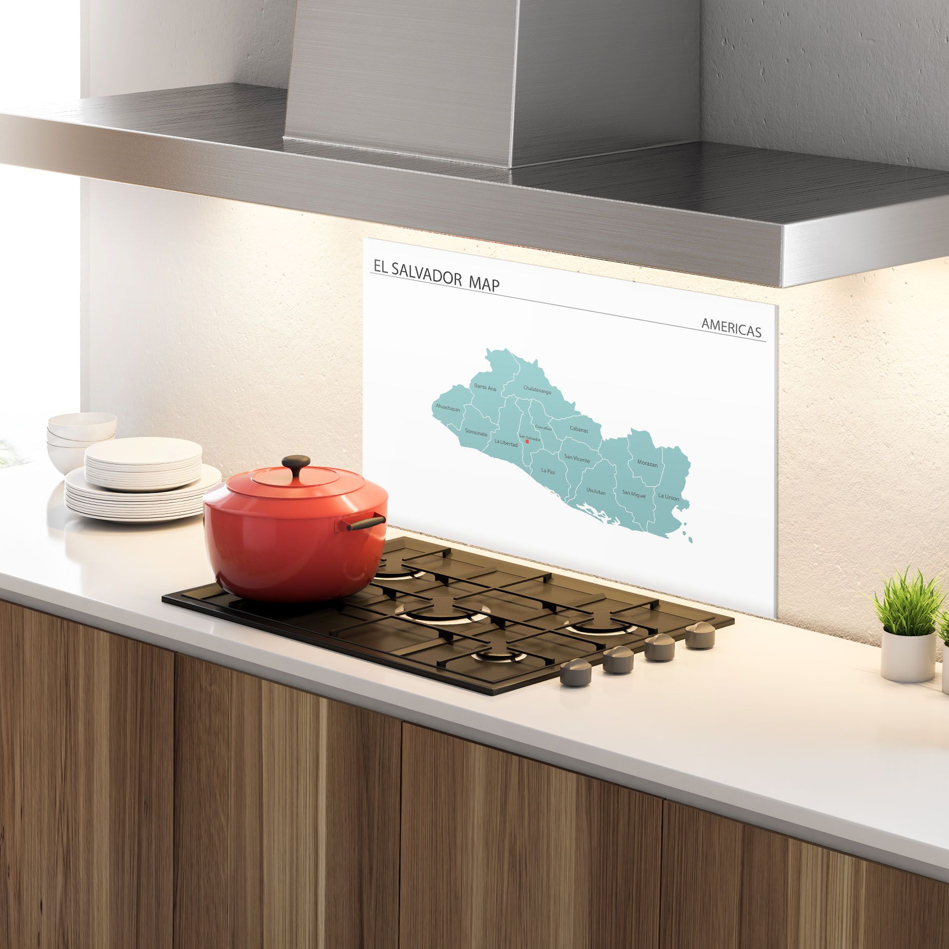 El Salvador Map mockup 4