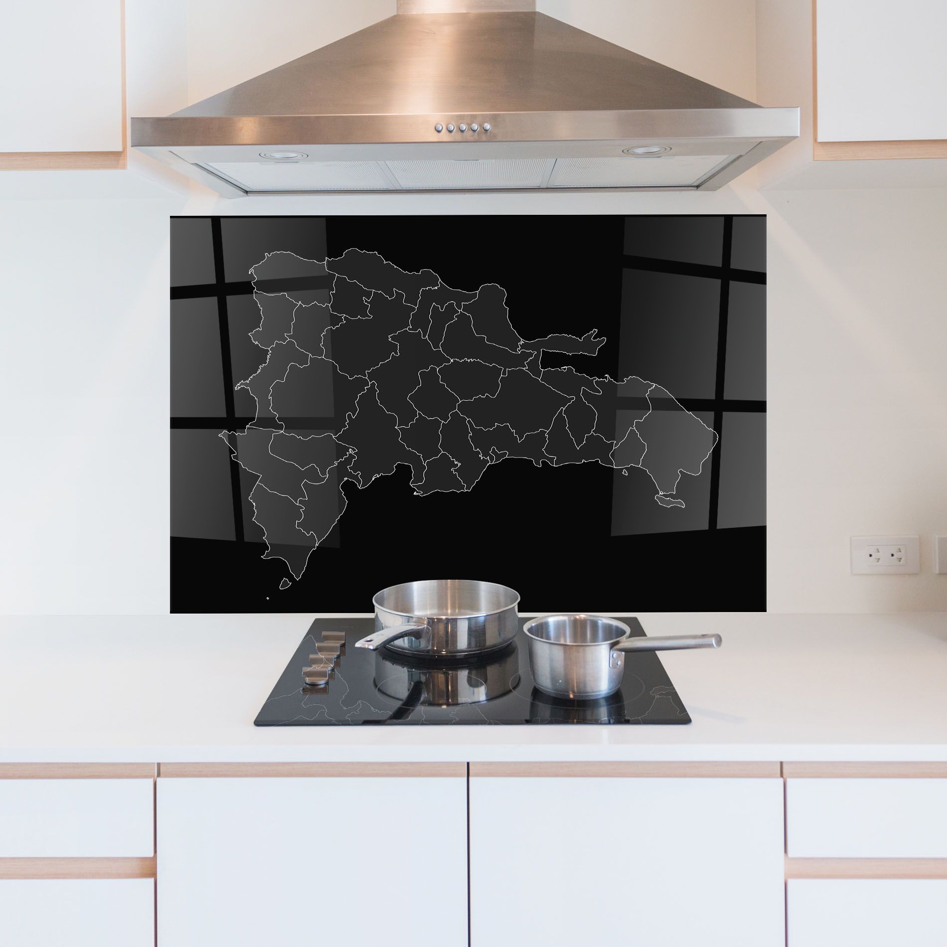 Dominican Republic Grey Map mockup 5