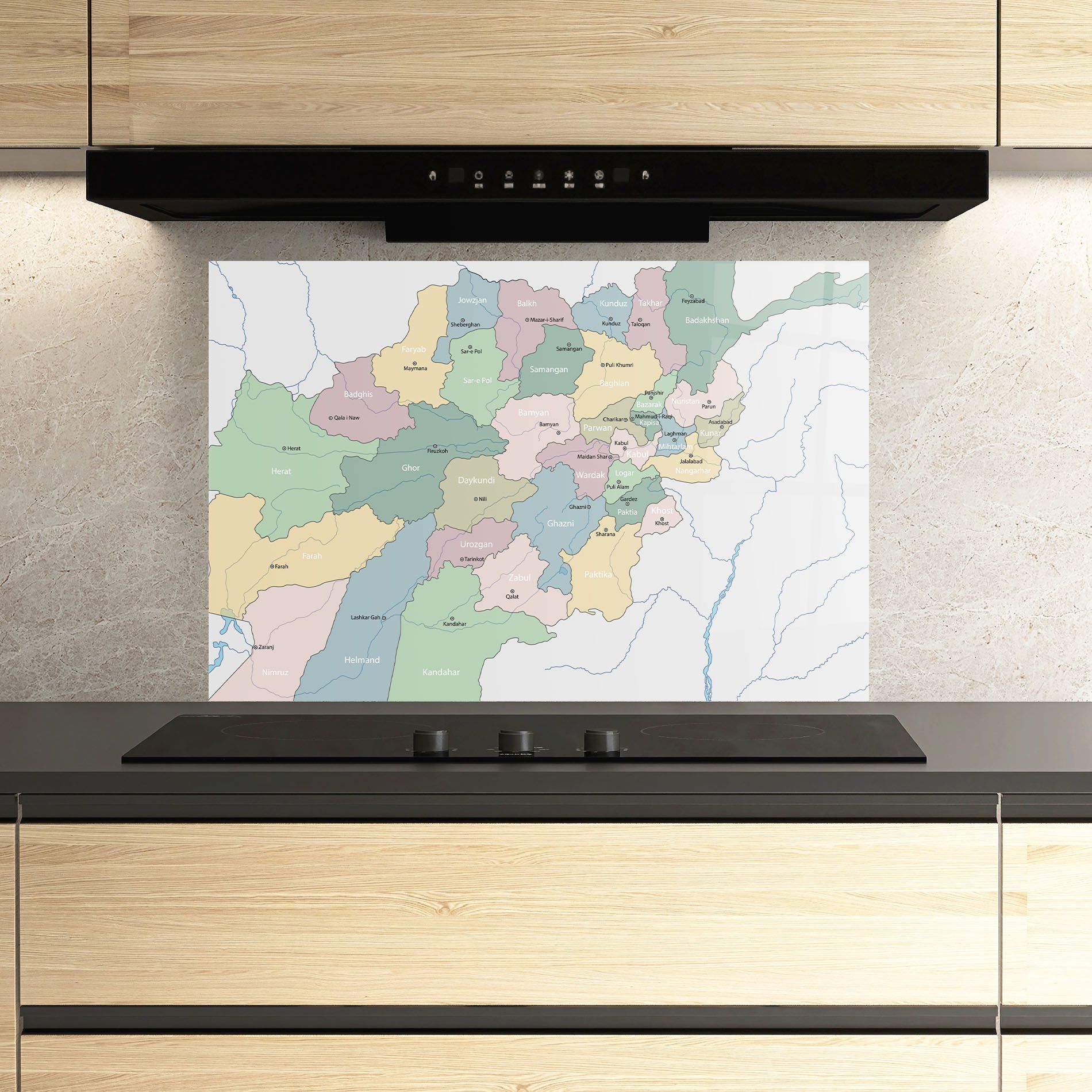 Afghanistan Map mockup 3