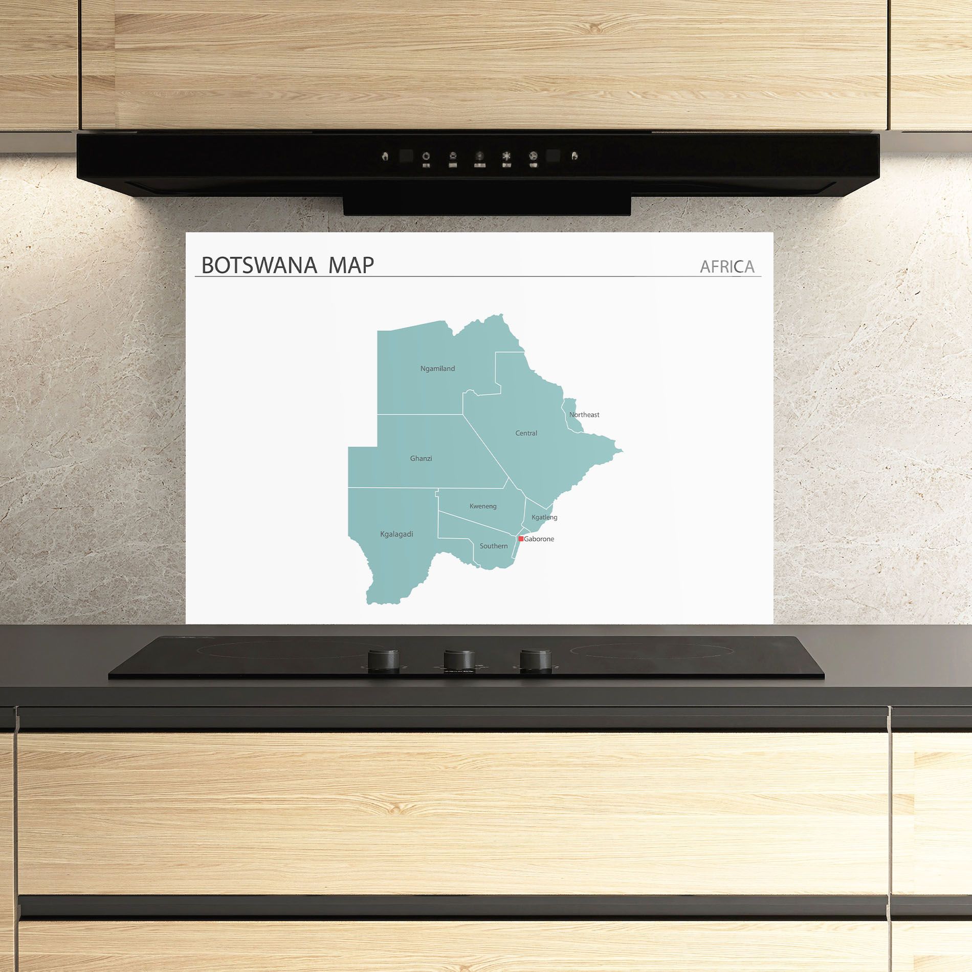 Botswana Map mockup 3