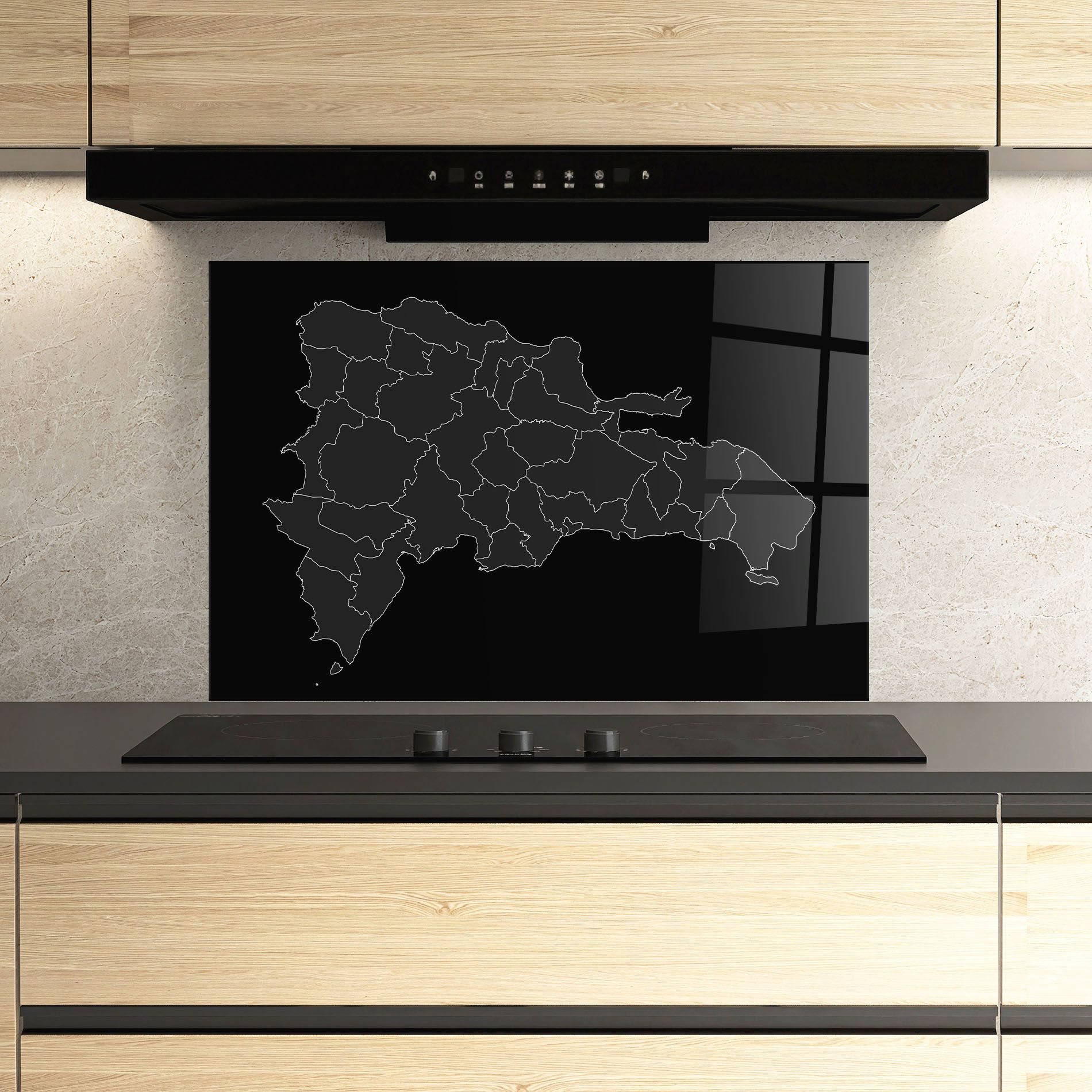 Dominican Republic Grey Map mockup 3