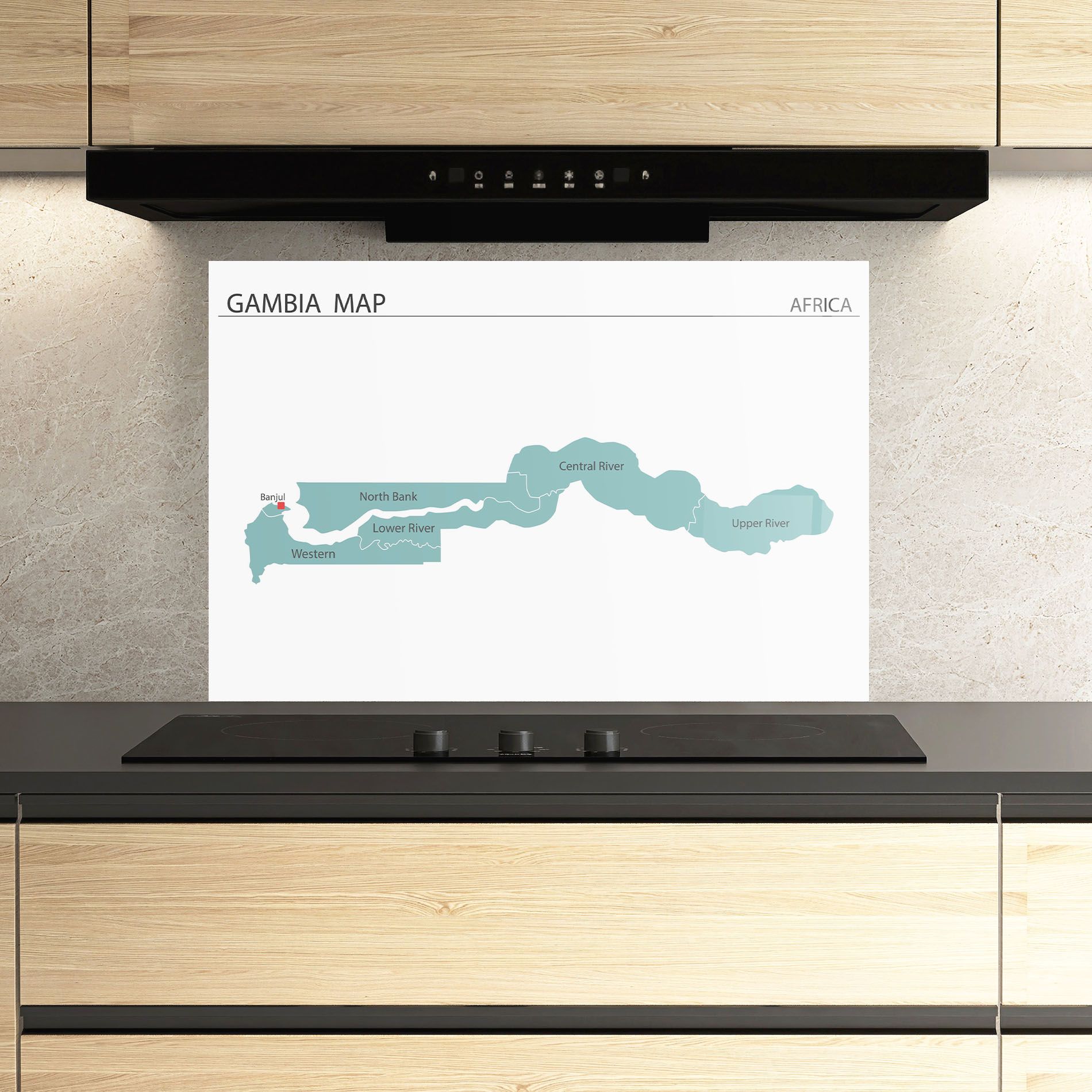 Gambia Map mockup 3