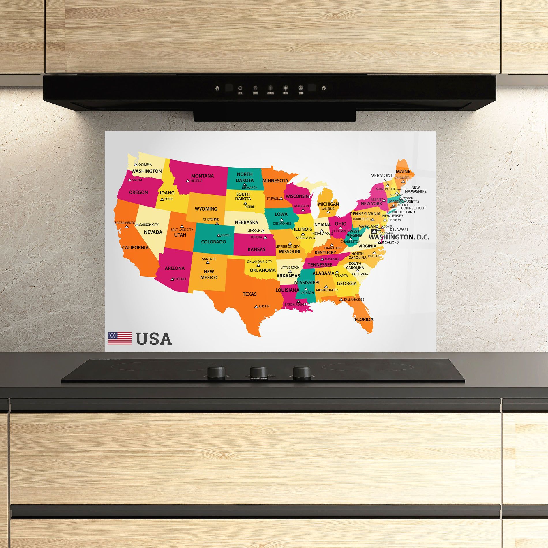 Usa Map mockup 3