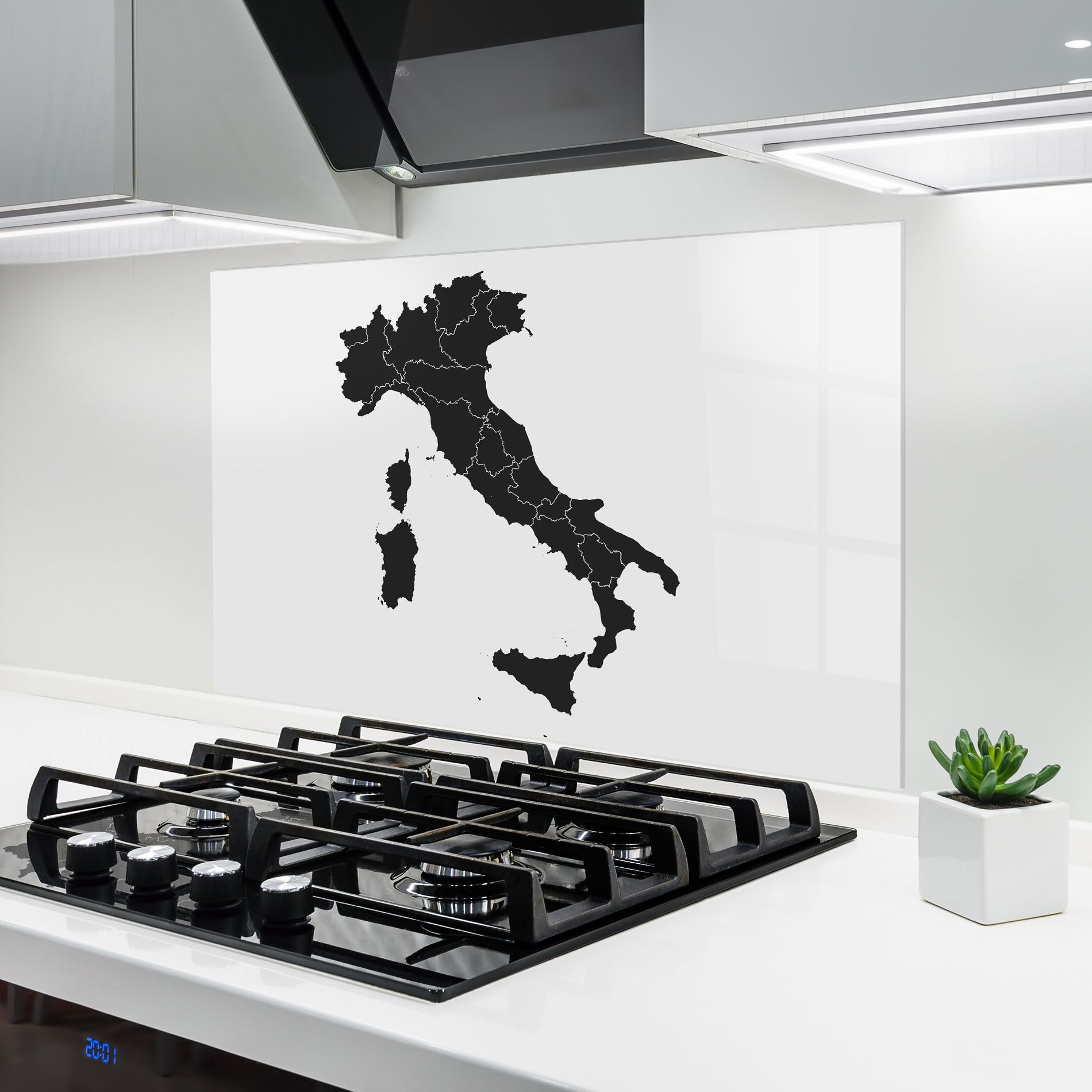 Italy Grey Map mockup 6