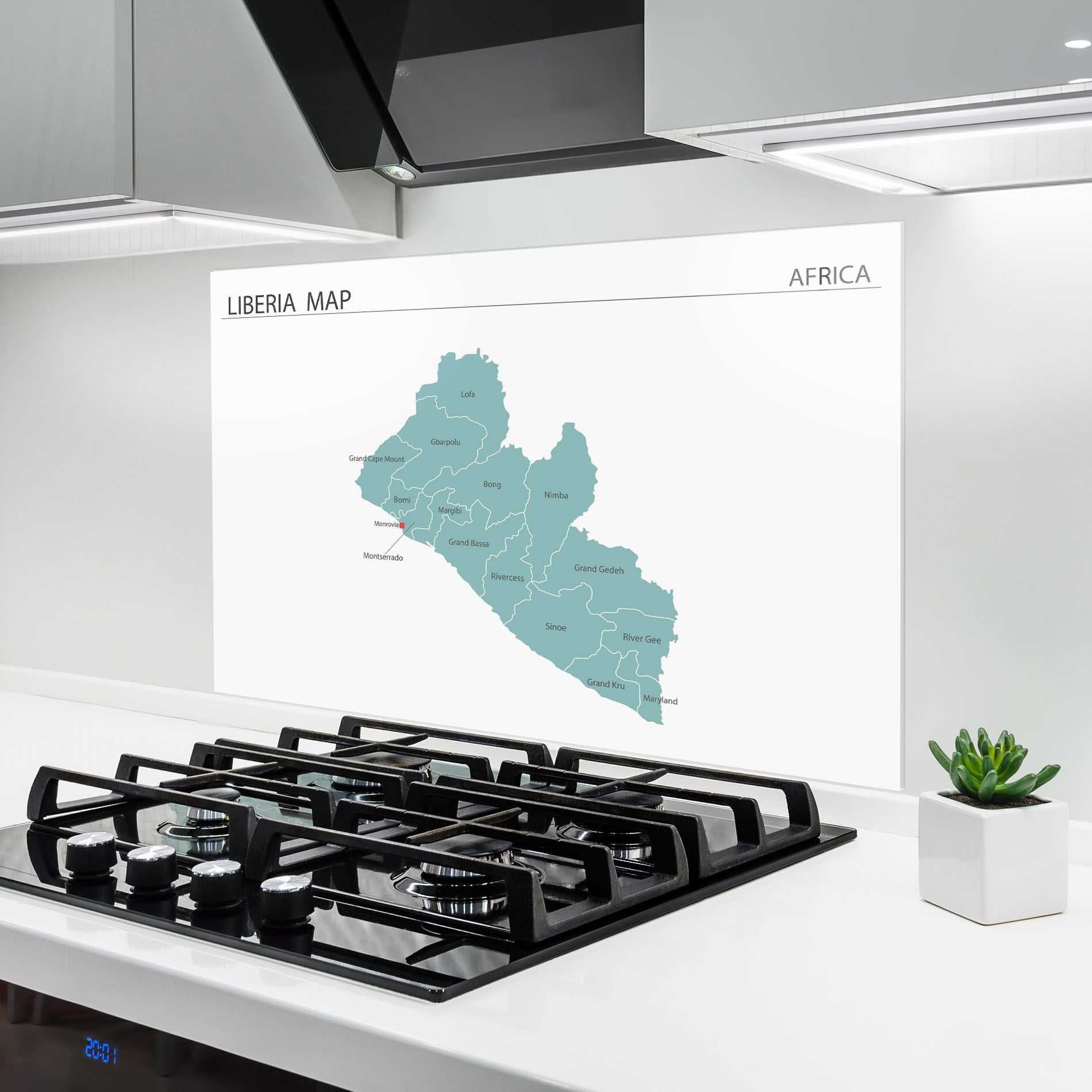 Liberia Map mockup 6