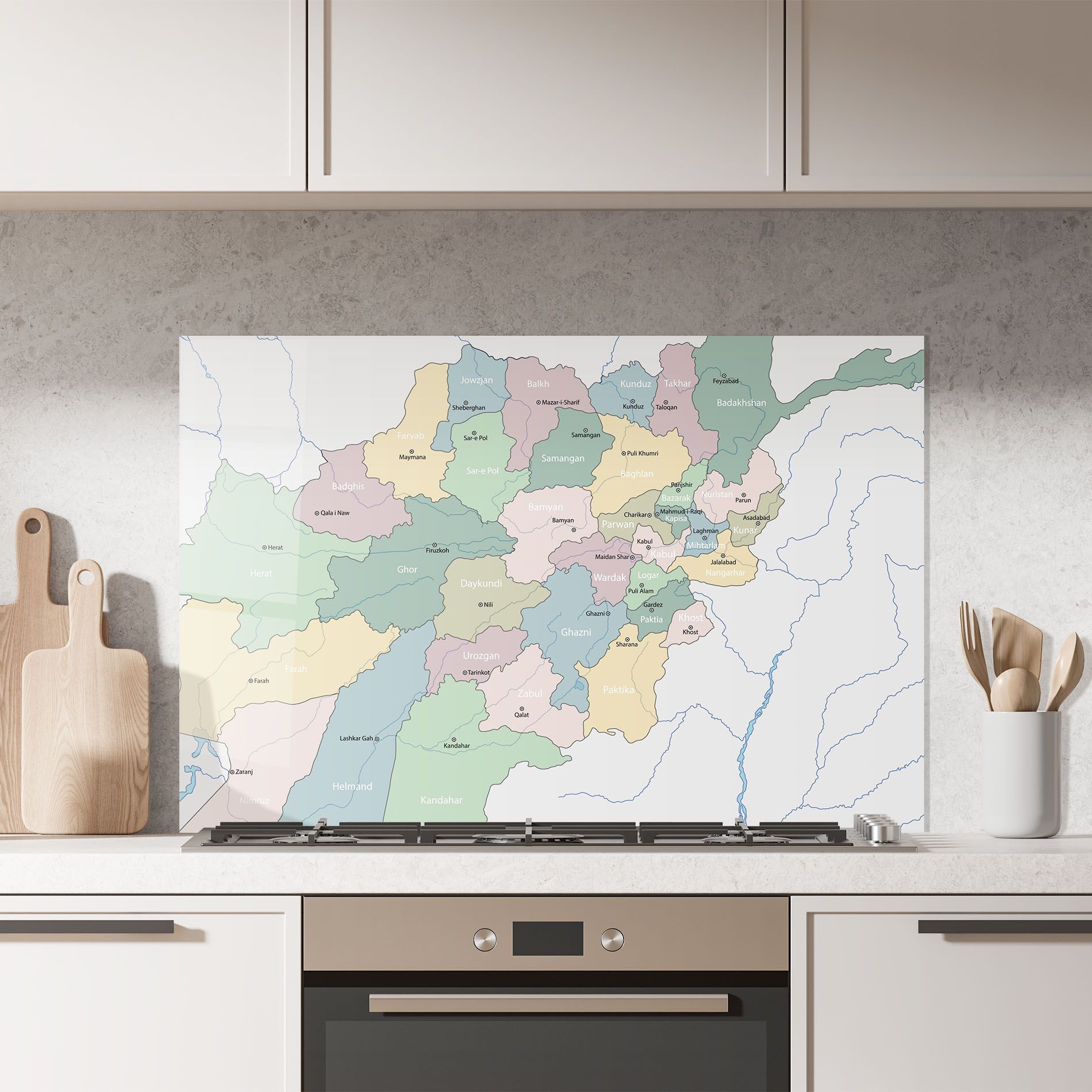 Afghanistan Map mockup 7