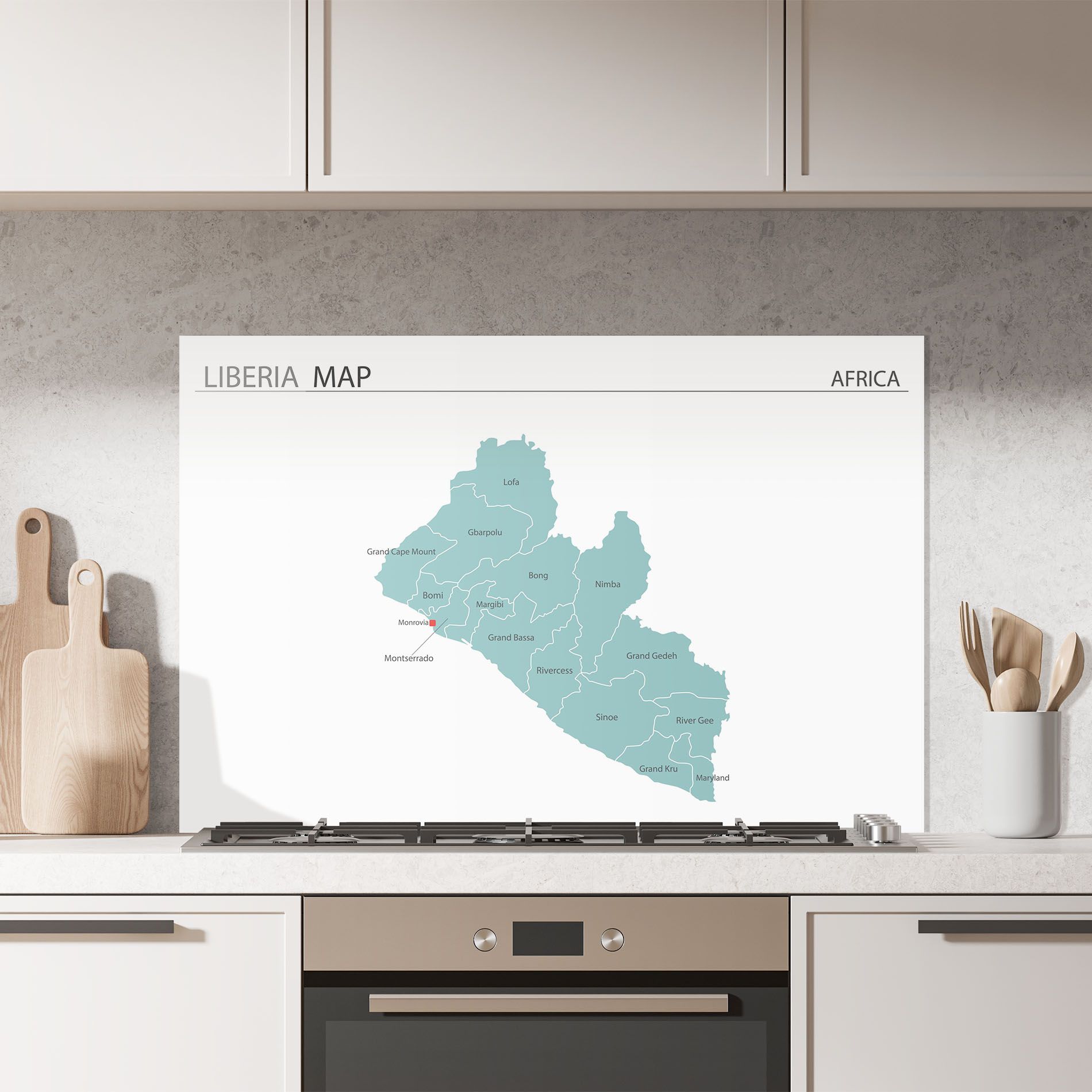 Liberia Map mockup 7