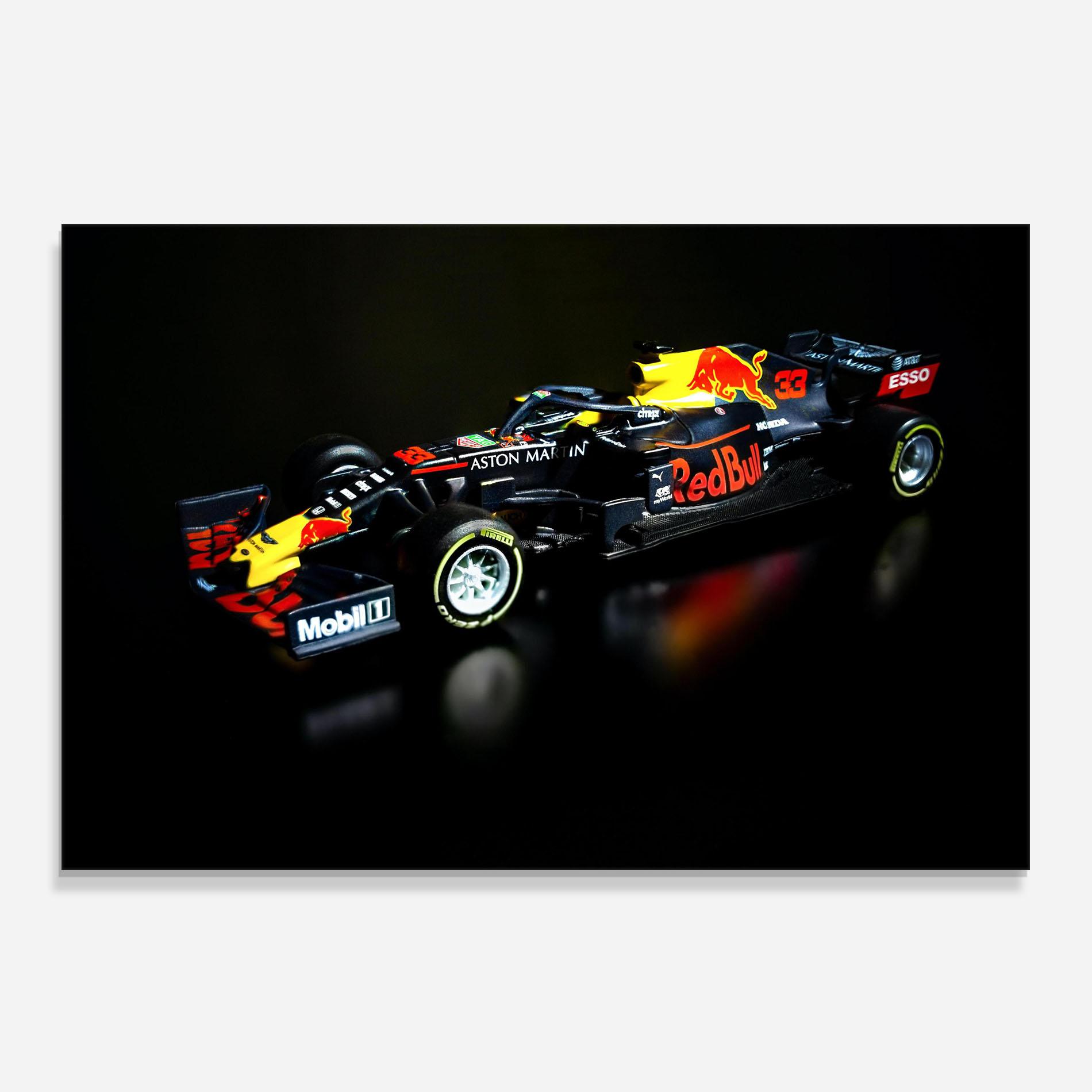 Küchenrückwand Glas Black Yellow F1 mockup 0