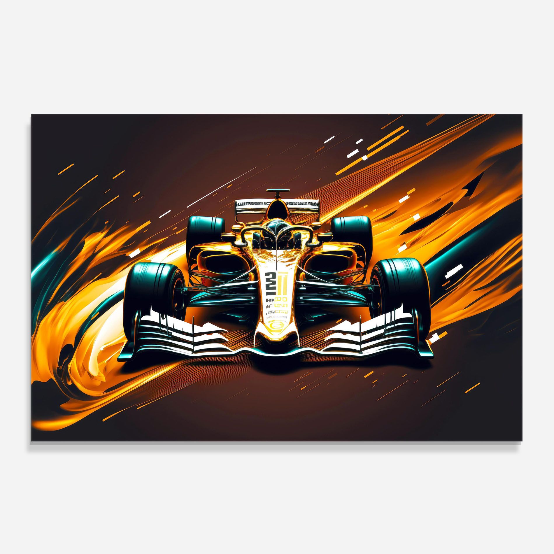 Orange Racing Car mockup 0
