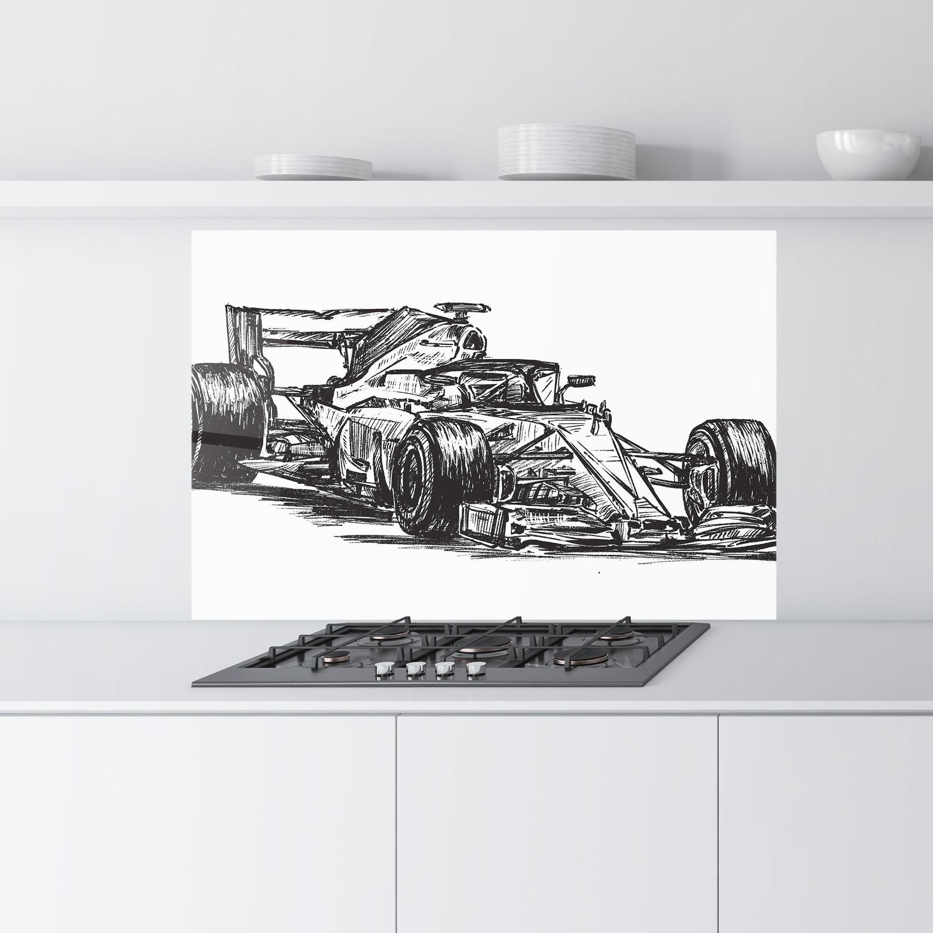 Küchenrückwand Glas Black Line F1 mockup 9